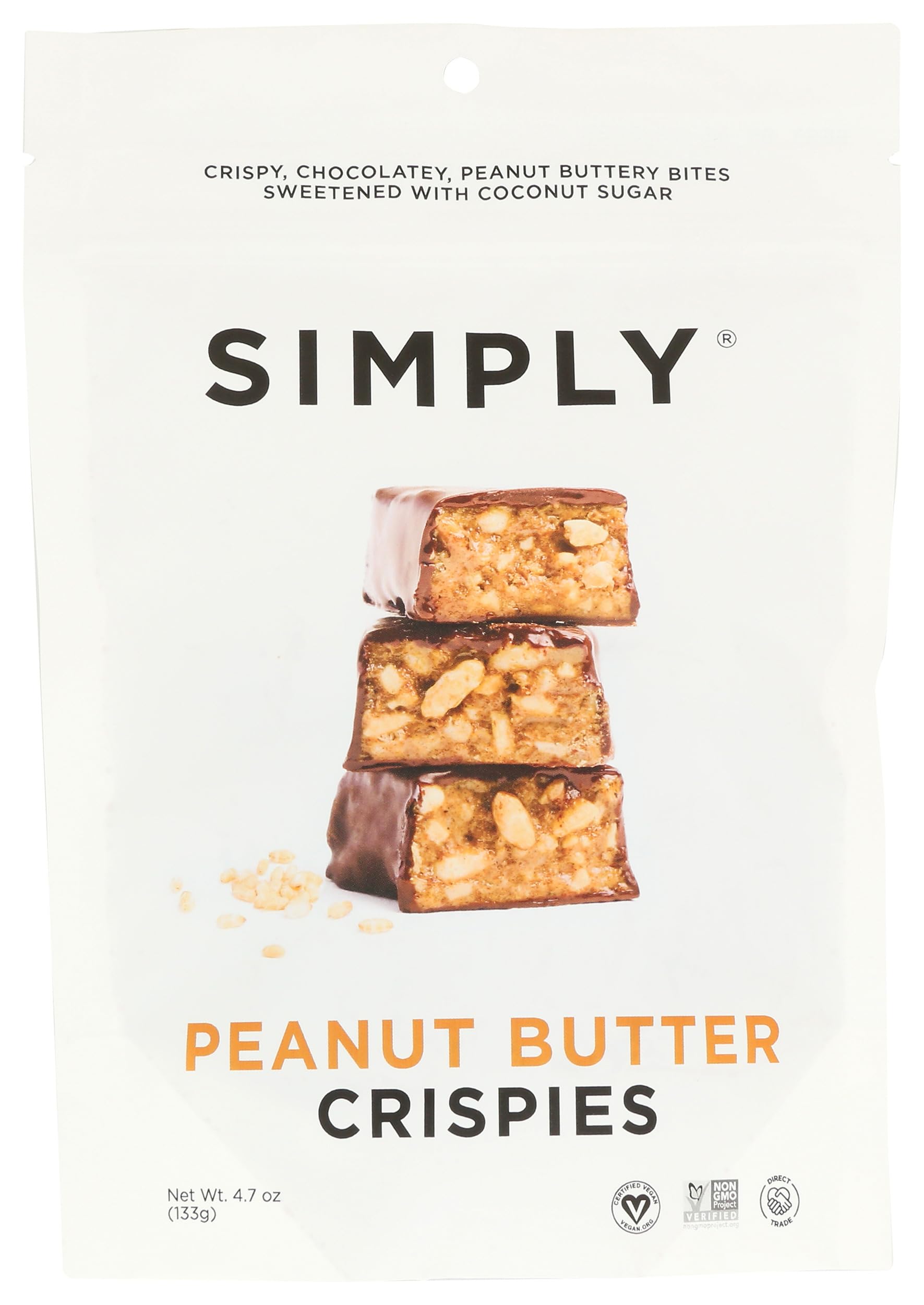Peanut Butter Crispies Dark Chocolate Bars, 4 Ounce