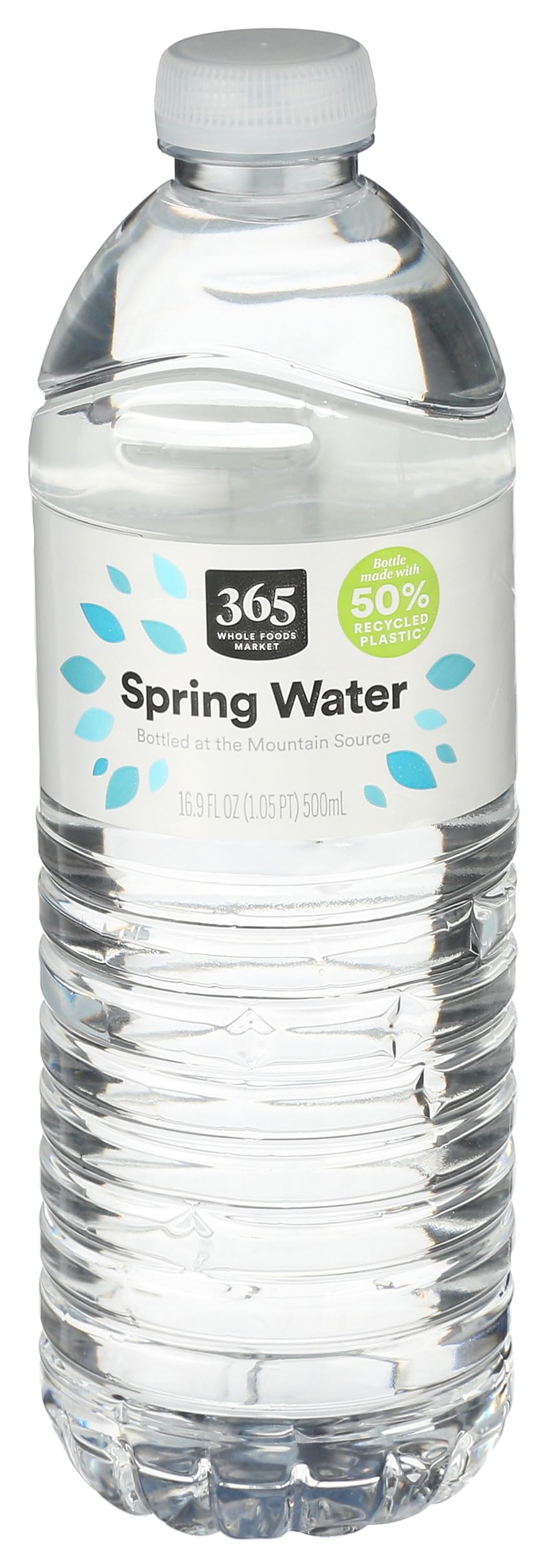 365 by Whole Foods Market Spring Water Flat Cap RPET 16.9FZ, 16.9 FZ