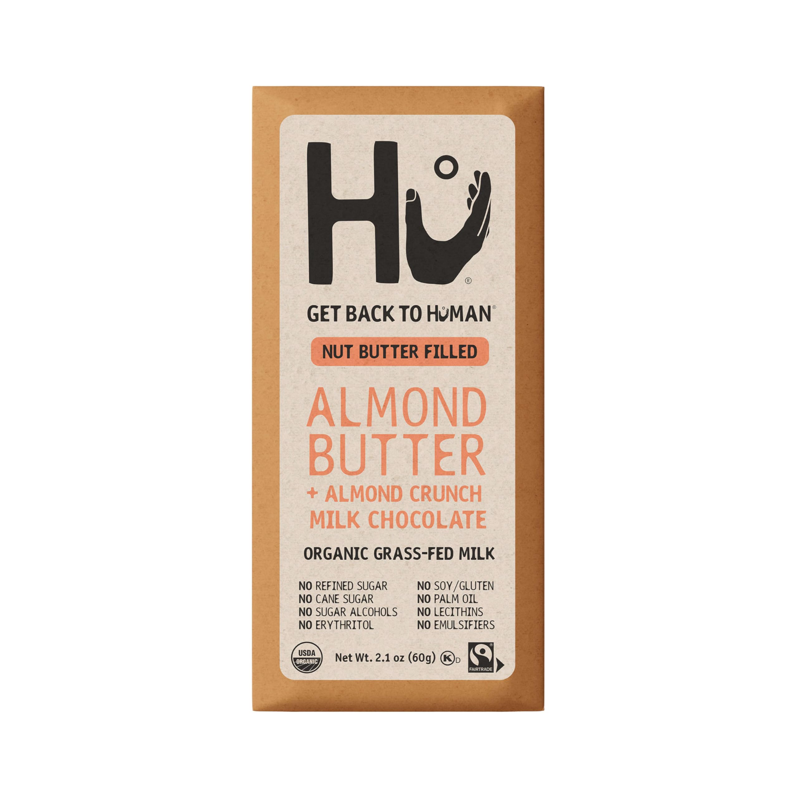 Hu Kitchen, Simple Milk Chocolate Bar, 2.1 Ounce