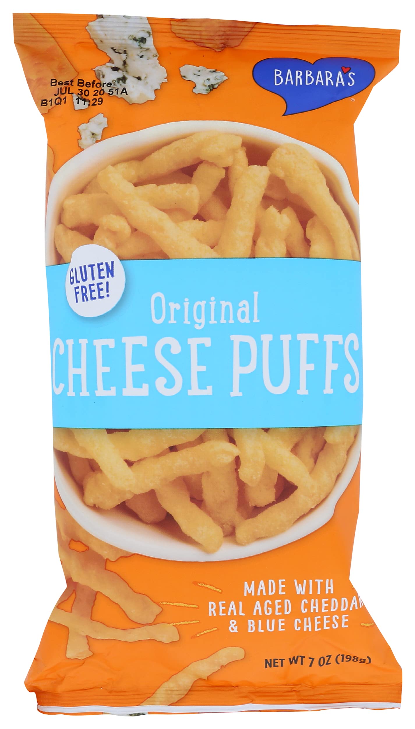 Barbara's Bakery Original Cheese Puffs, 7 oz