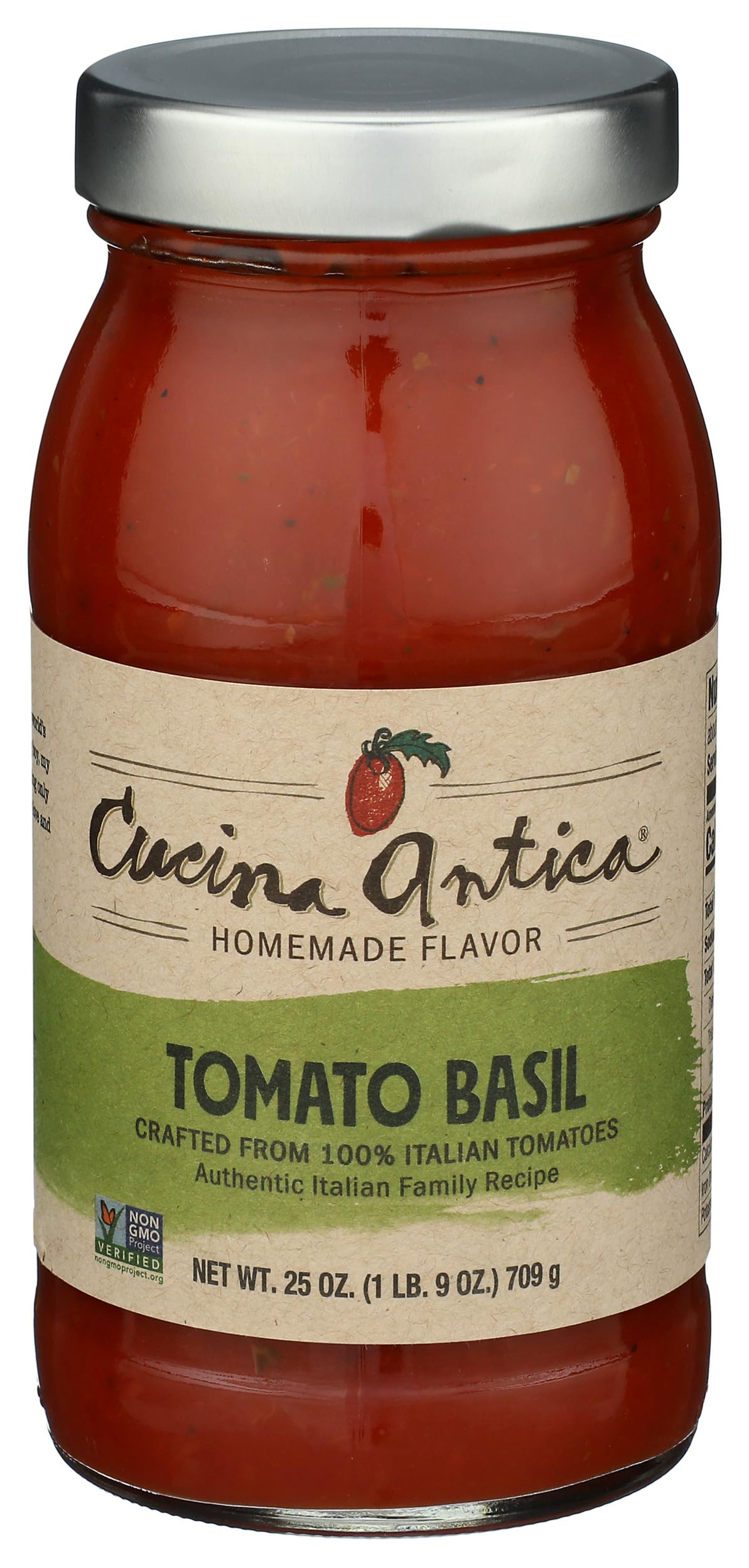 Cucina Antica Tomato Basil Sauce, 25 OZ