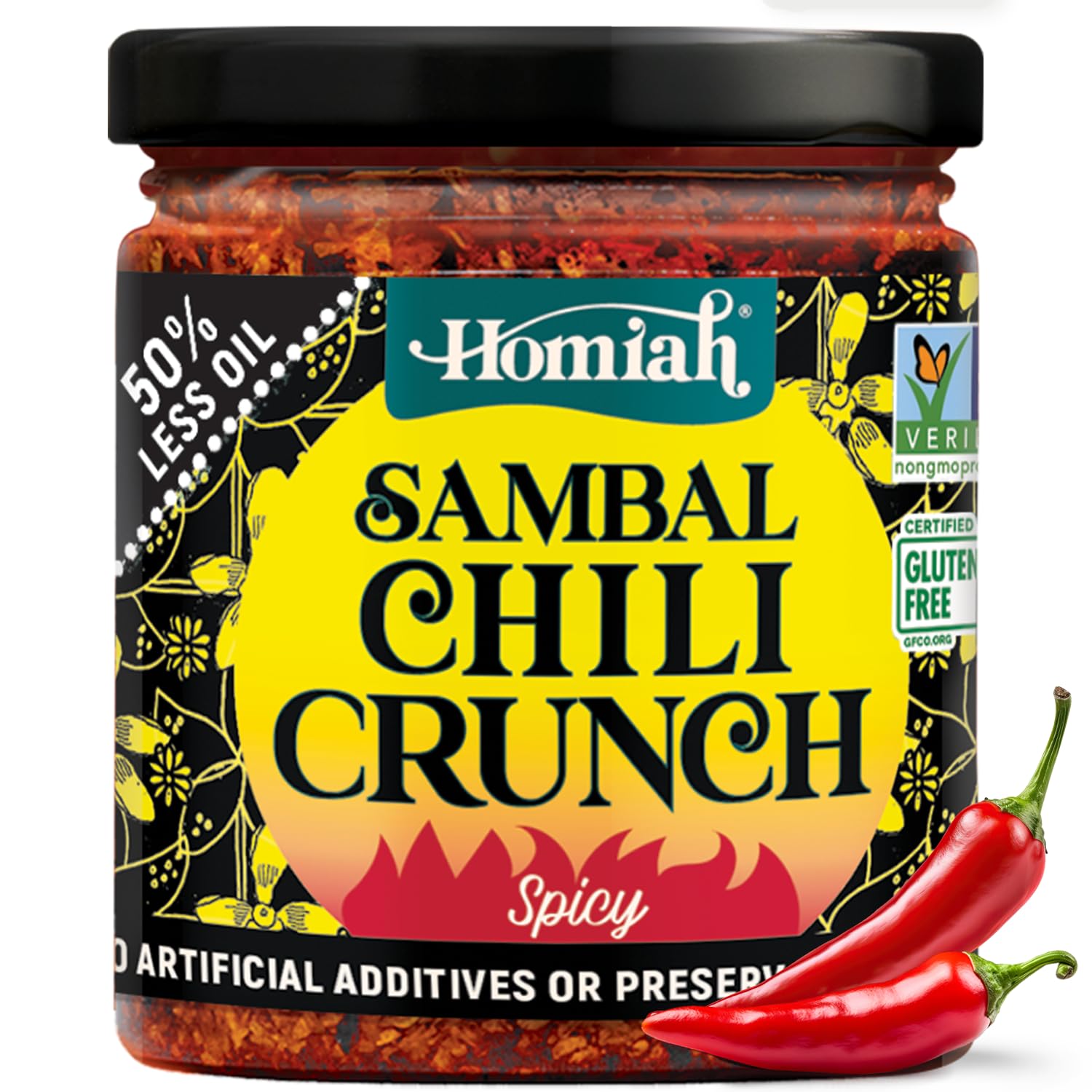 Homiah Spicy Chili Crunch 6 Ounce
