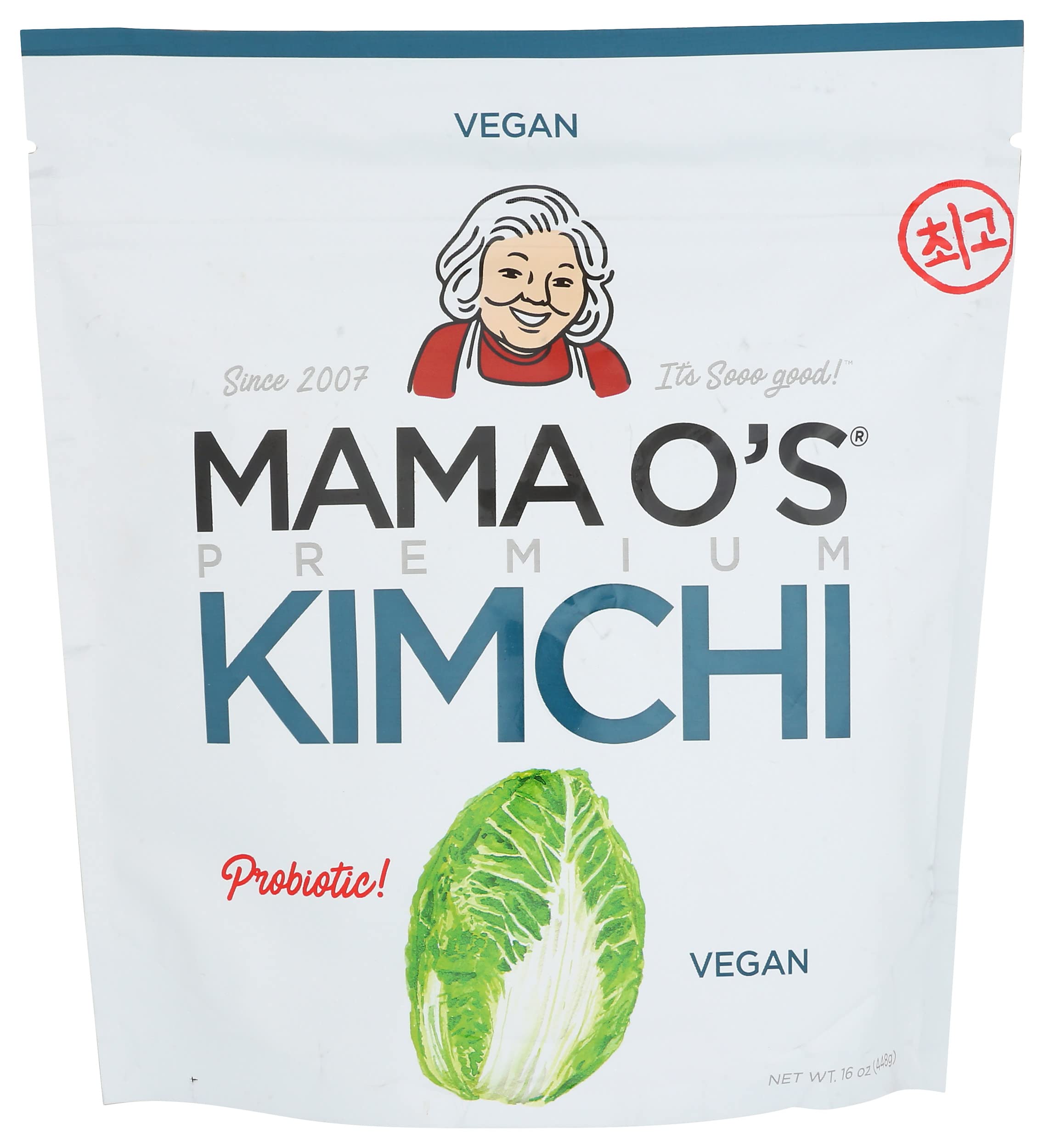 Mama O's Kimchi Premium, 16 Ounce