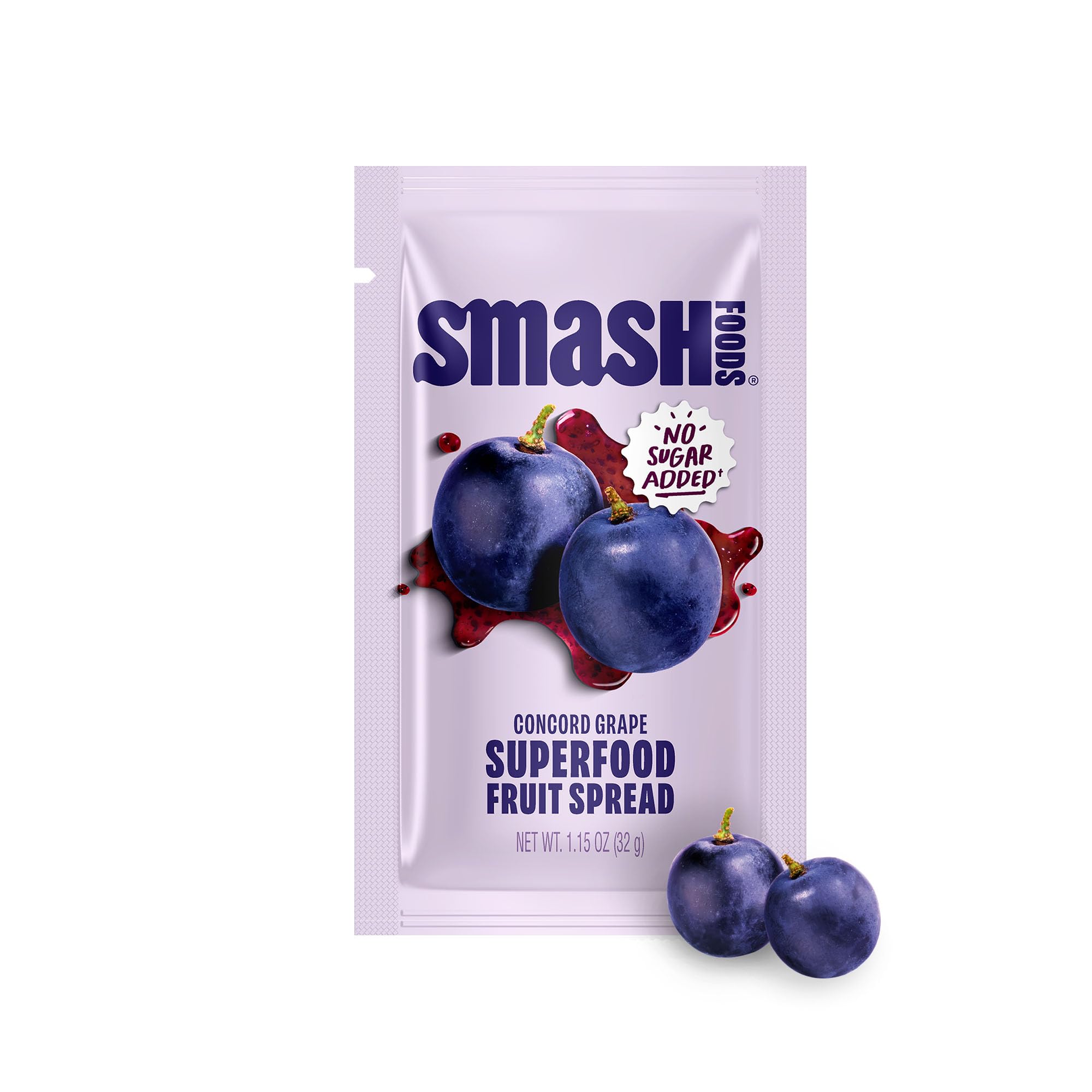 Smash Foods Concord Grape Superfood Jam Sgl, 1.15 OZ