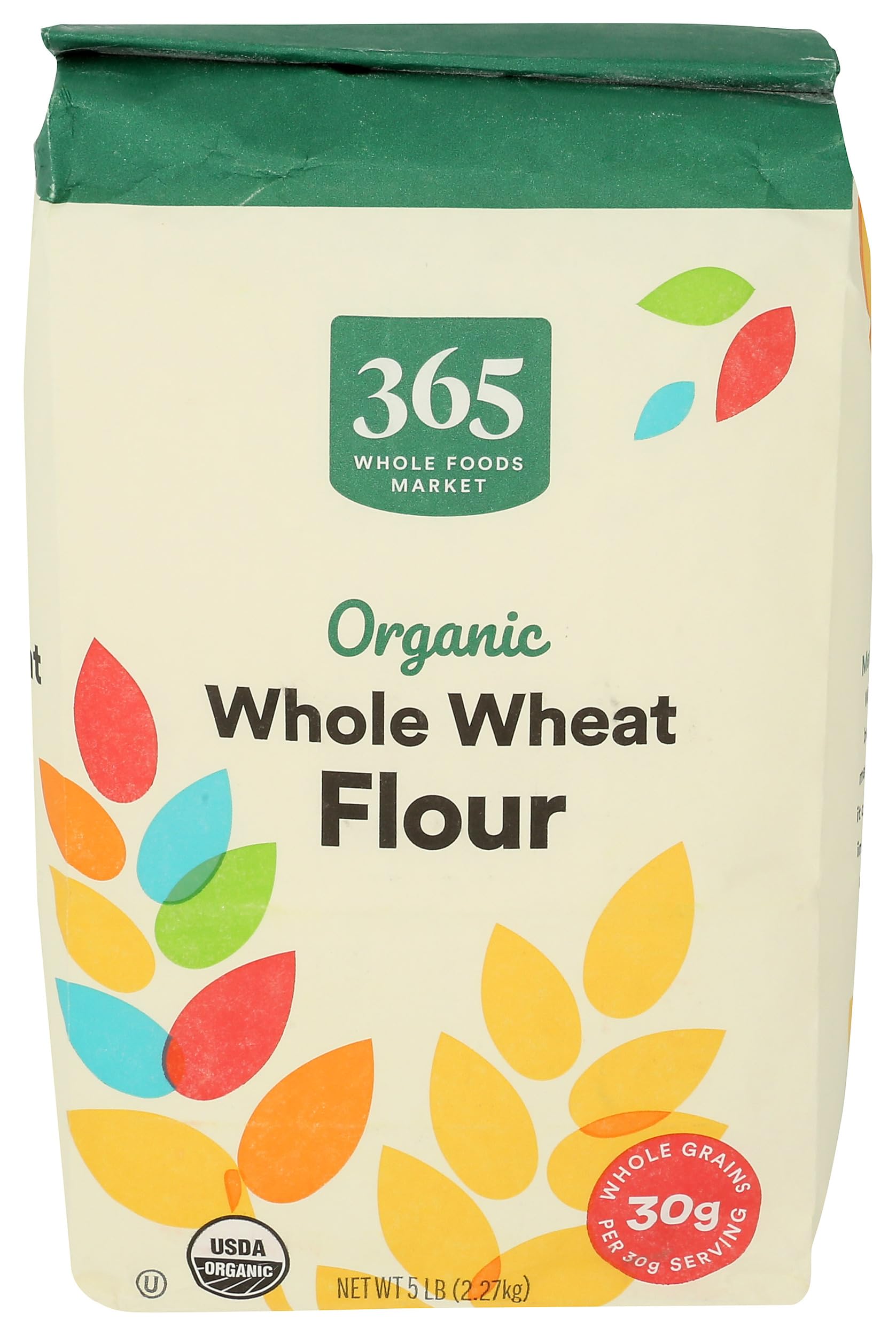 Organic 100% Whole Wheat Flour, 80 Ounce