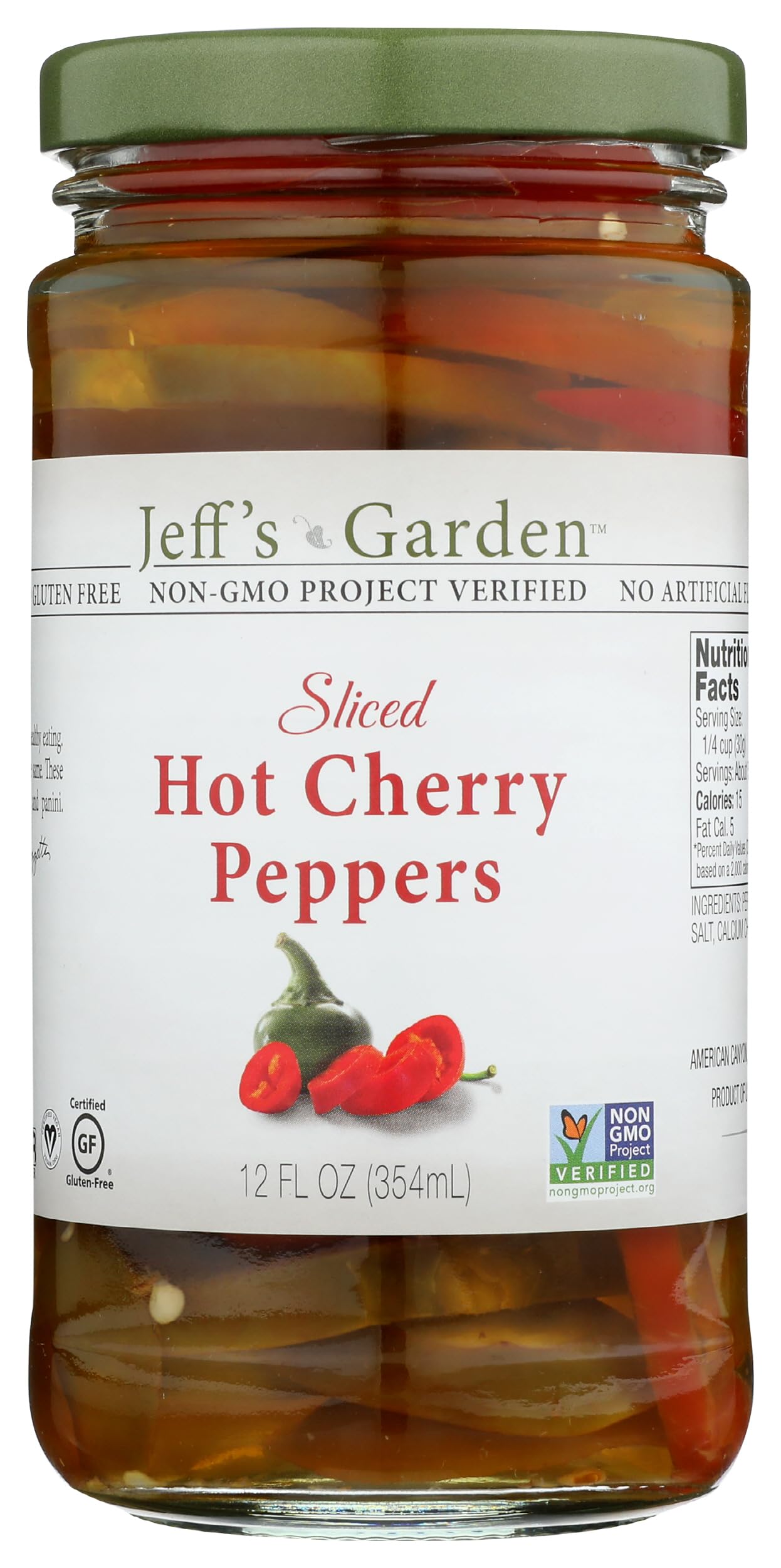 Peppers Hot Cherry Sliced, 12 Fl Oz
