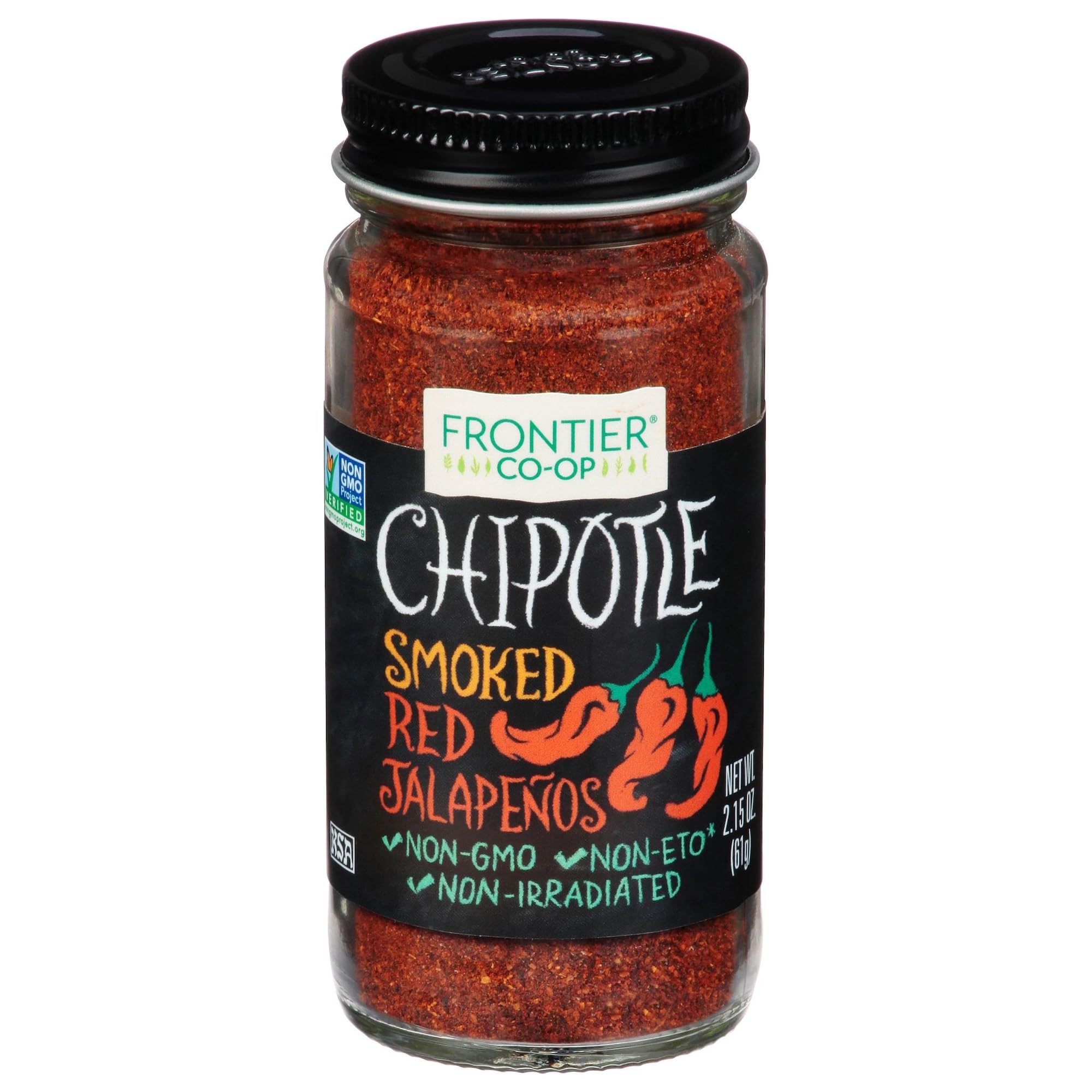 Frontier Co-op Ground Chipotle Pepper, Chipotle Powder Seasoning | 2.15 Ounce (Pack of 1)