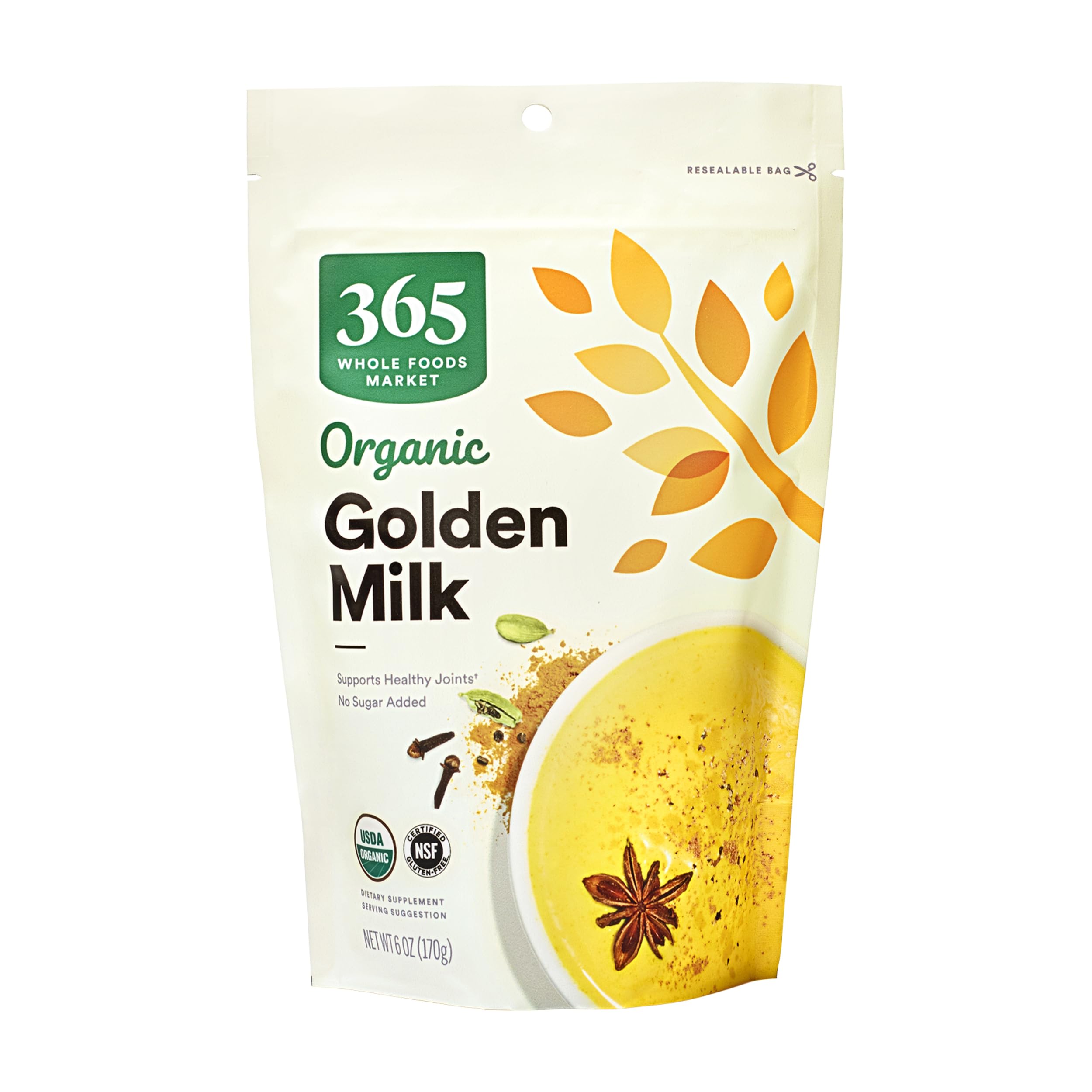 Organic Golden Milk Powder, 6 Ounce