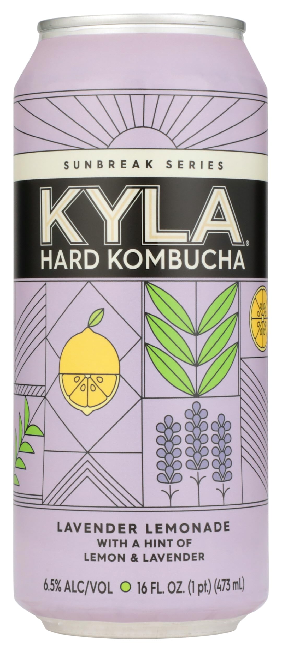 Kombucha Sunbreak Lavender Lemonade, 16 Fl Oz Single Can