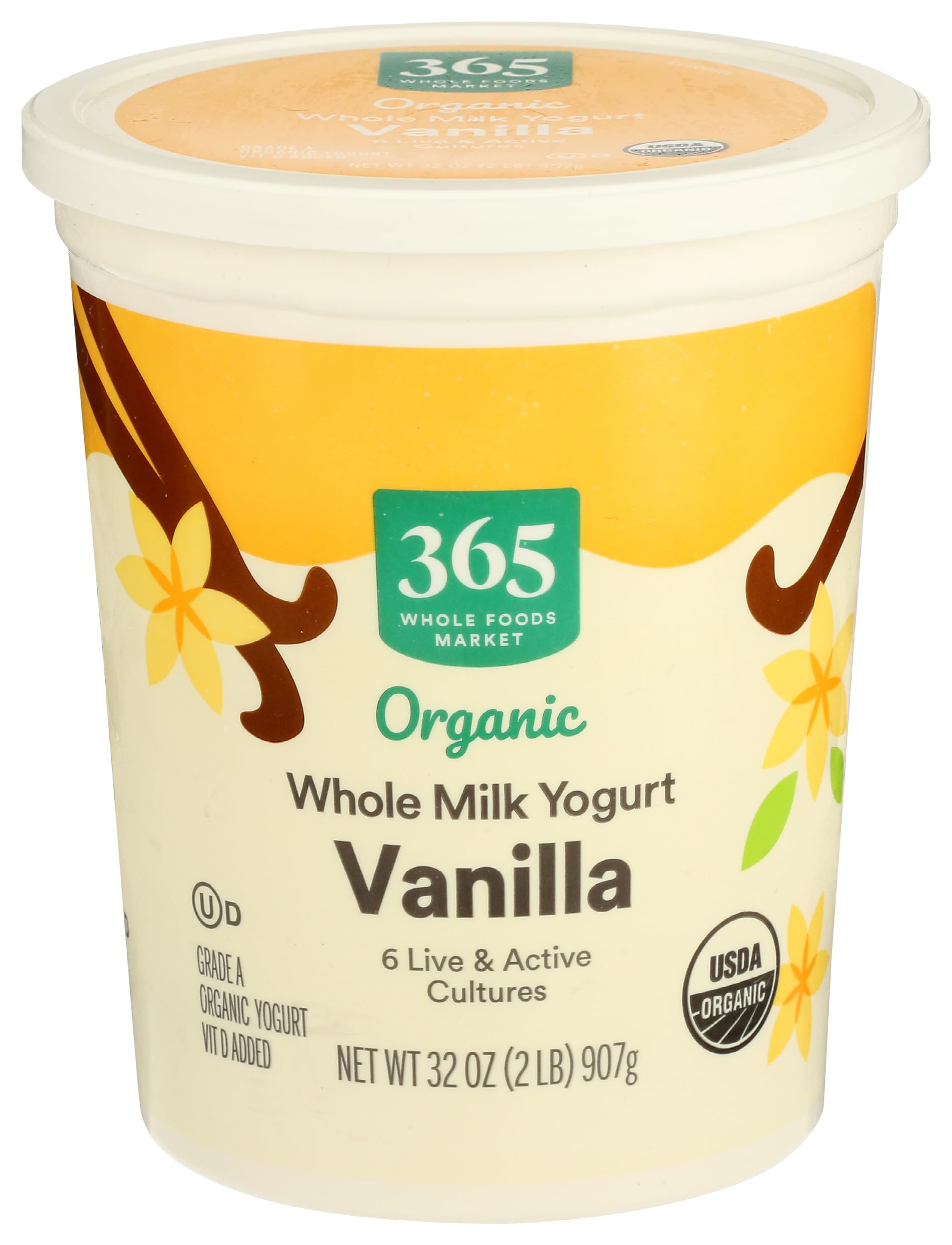Organic Vanilla Whole Milk Yogurt, 32 oz