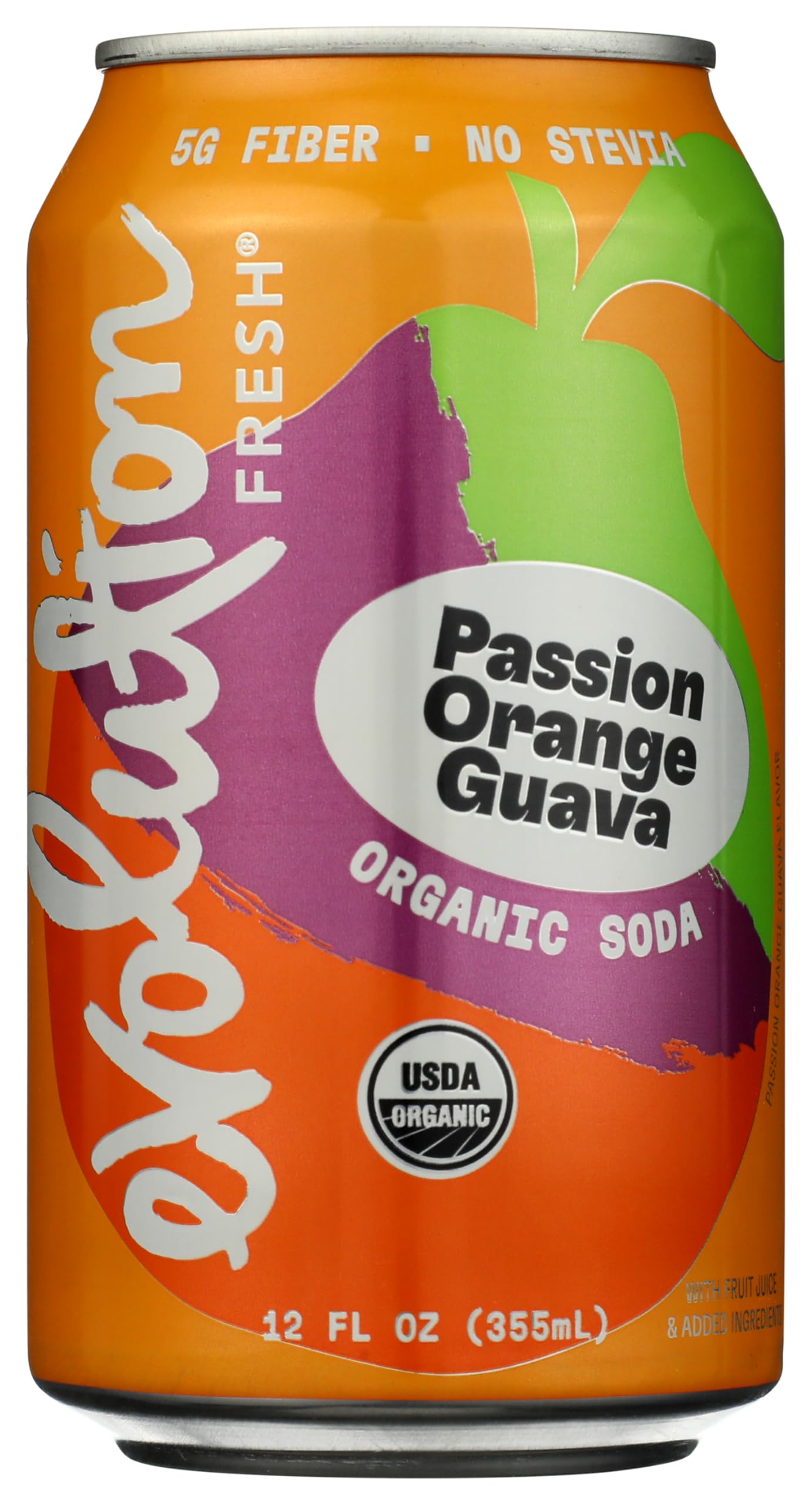 Evolution Fresh Organic Passion Orange Guava Fruit Soda, 12 FZ