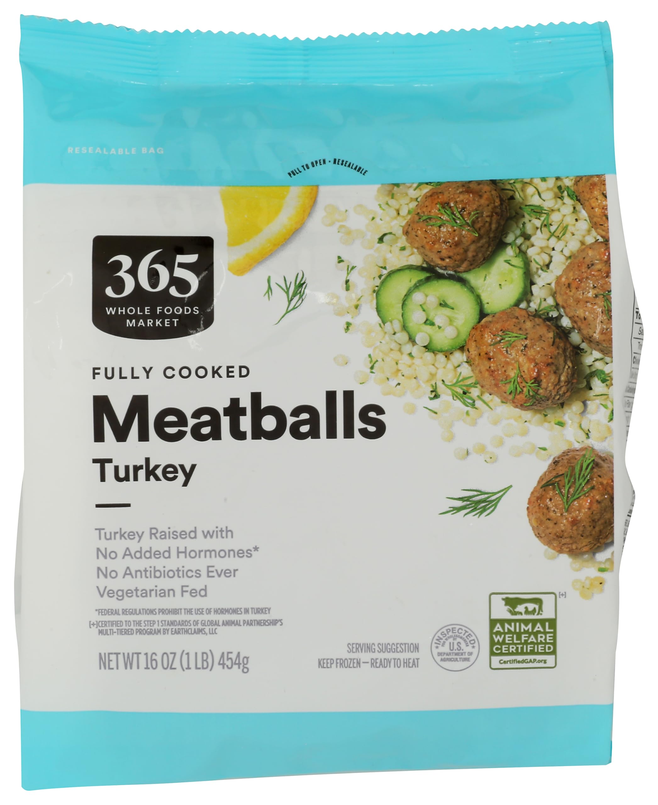 365 by Whole Foods Market Frozen Turkey Meatballs, 16 OZ