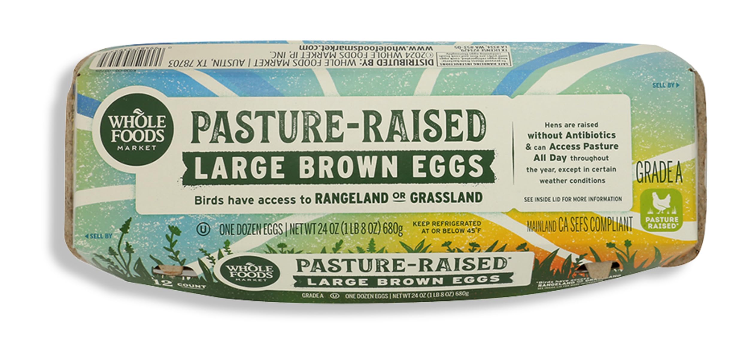Whole Foods Market Pasture Large Brown Grade A Eggs 12 Count, 12 CT
