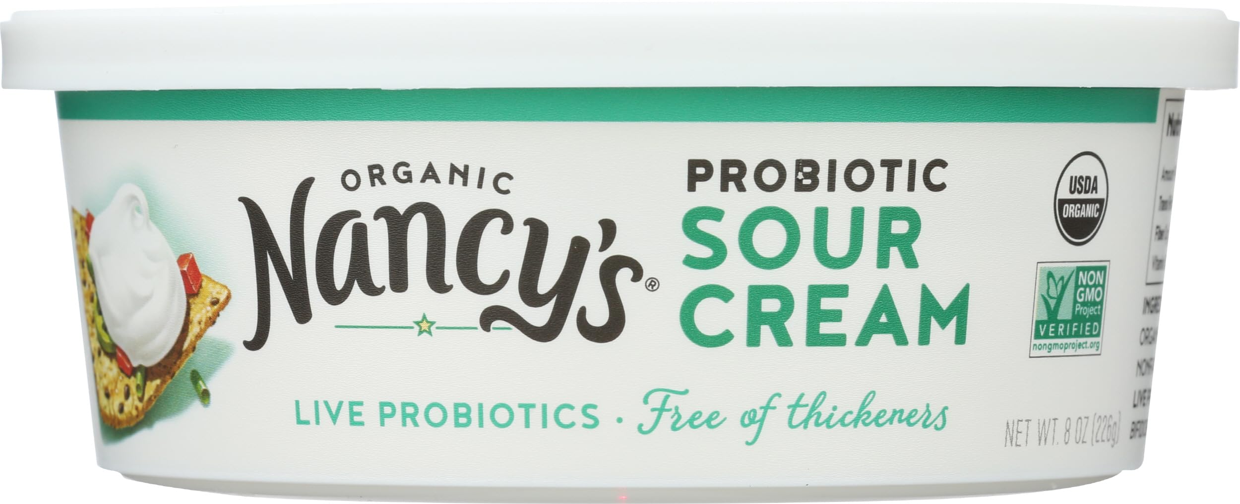 Nancys Yogurt, Sour Cream Organic, 8 Ounce