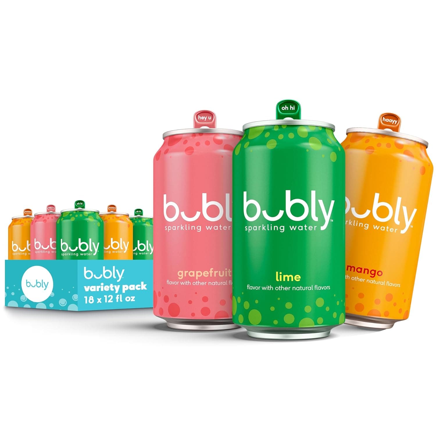 bubly Sparkling Water (Tropical Thrill Variety Pack)