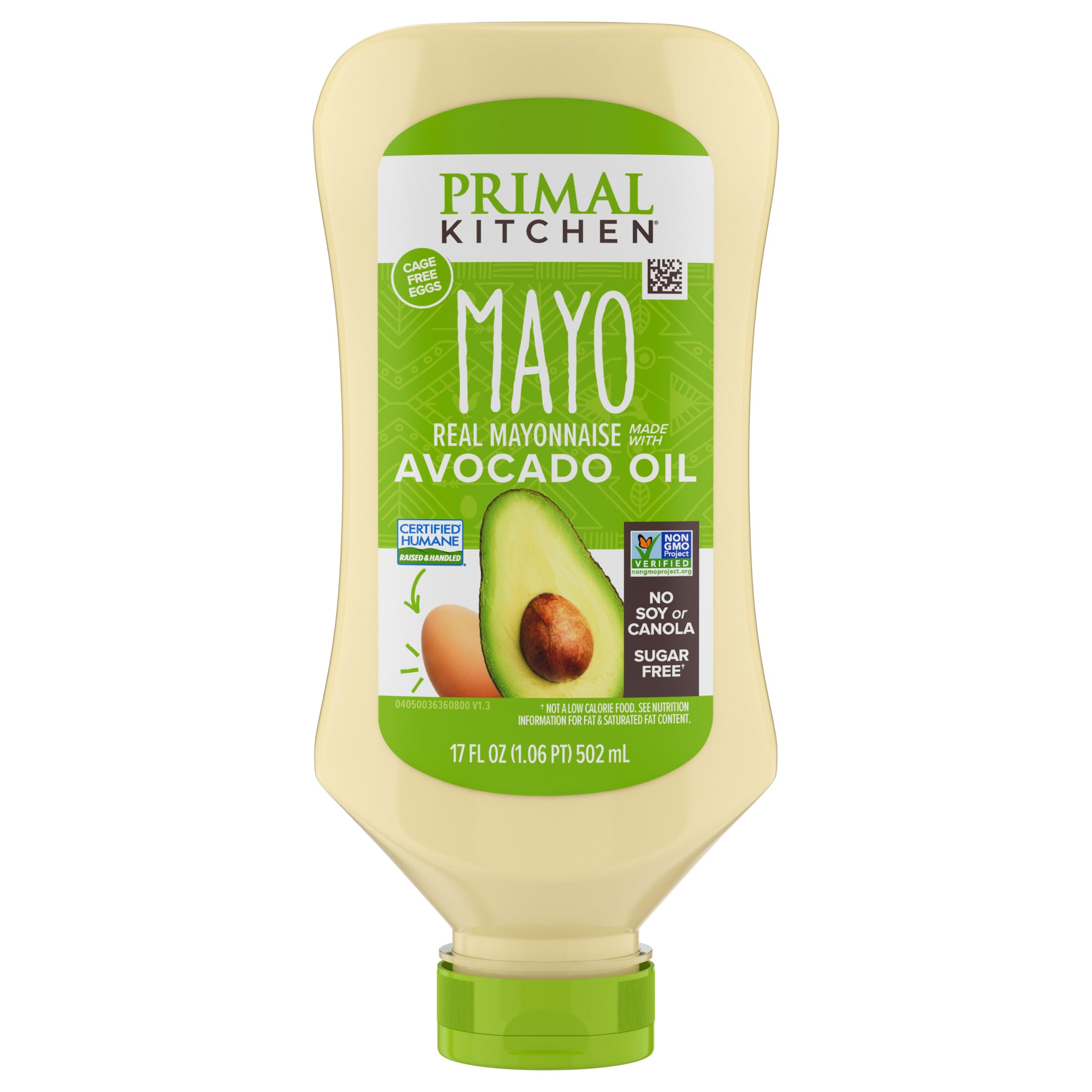 Primal Kitchen Squeeze Original Mayo Made with Avocado Oil, No Soy or Canola Oils, 17 Ounces