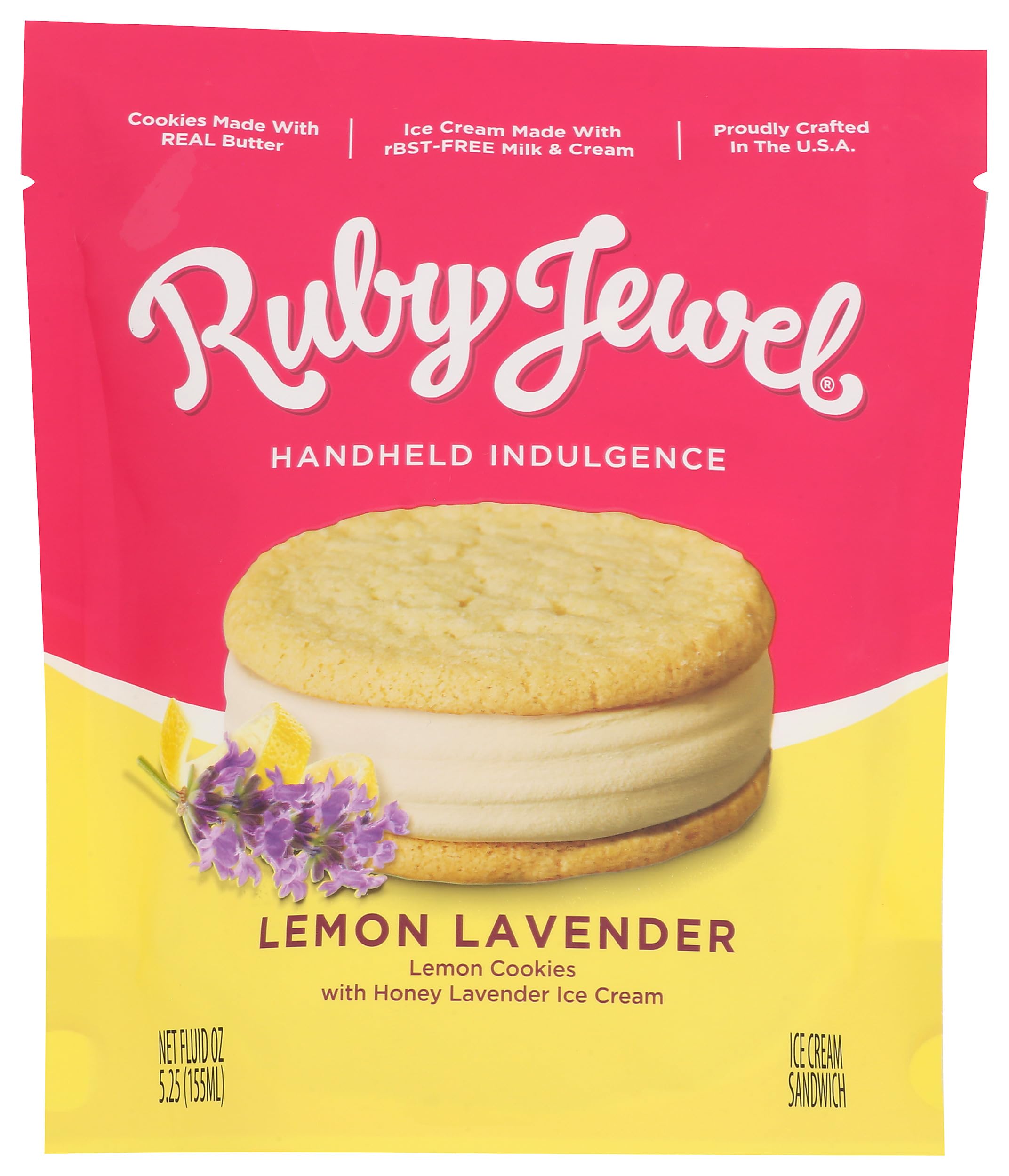 Ice Cream Sandwich Lemon Cookie Honey Lavender, 5.25 Fl Oz