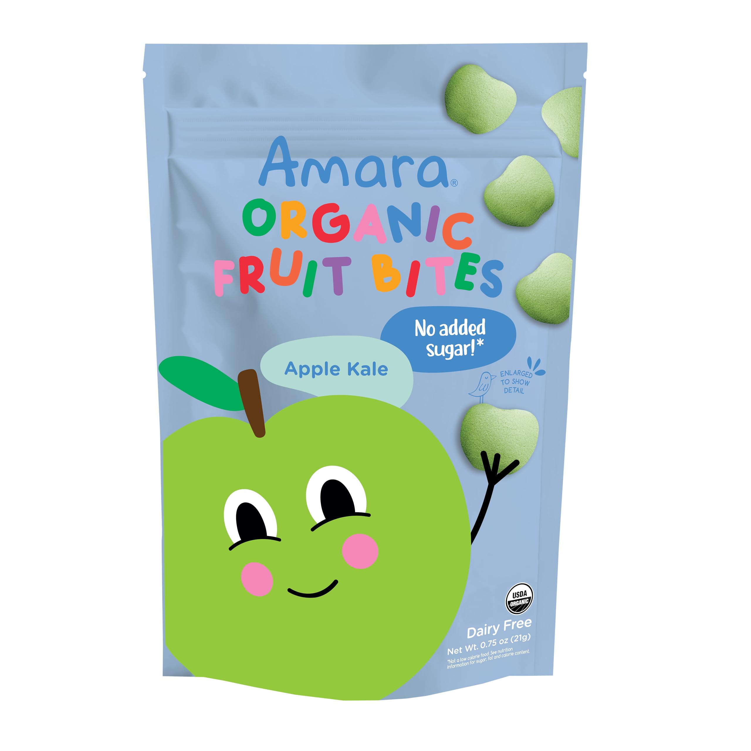 Amara Organic Apple Kale Fruit Bites, 0.7 Ounce