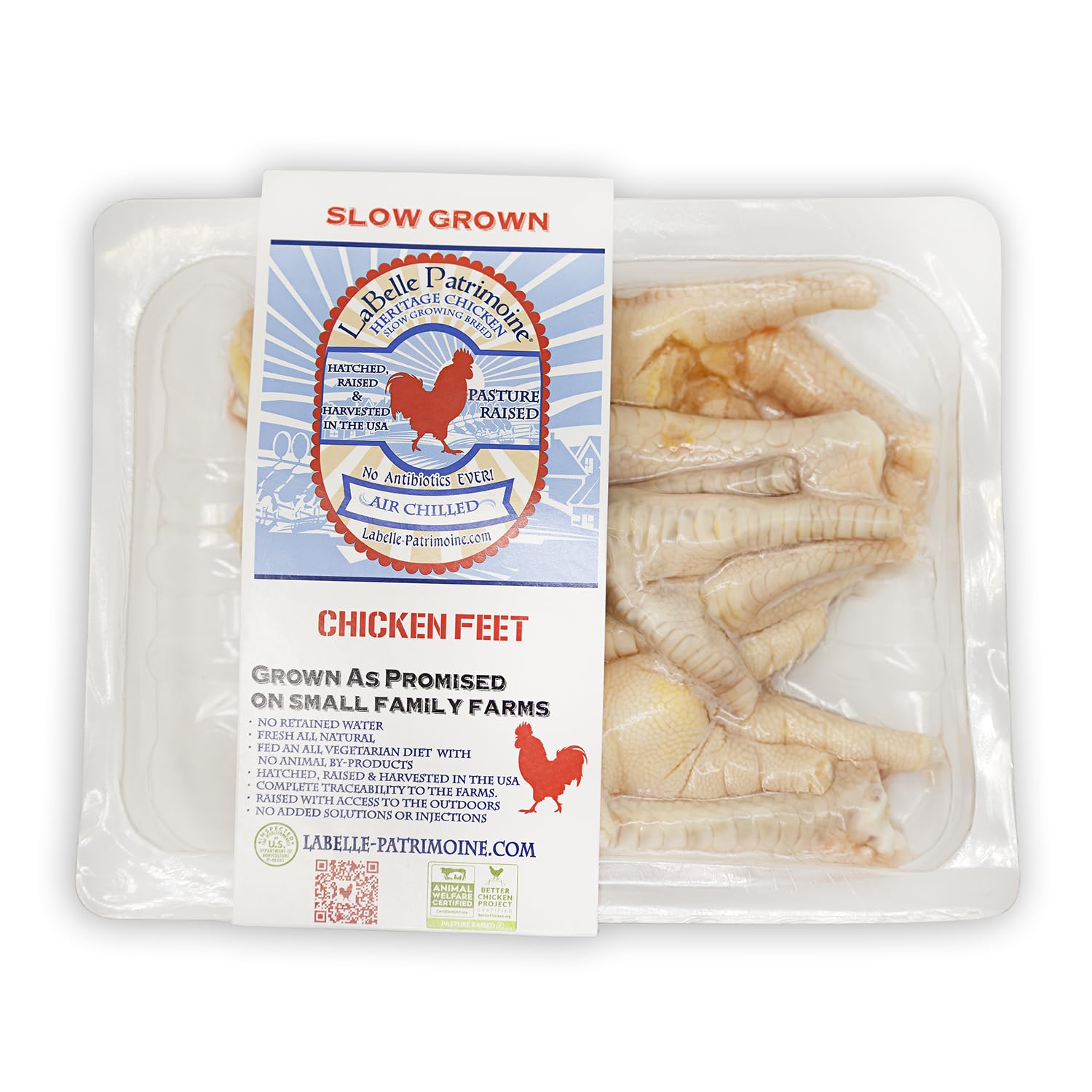 Labelle Patrimoine, Chicken Feet Pasture Raised Heritage Air-chilled Tray Pack Step 4