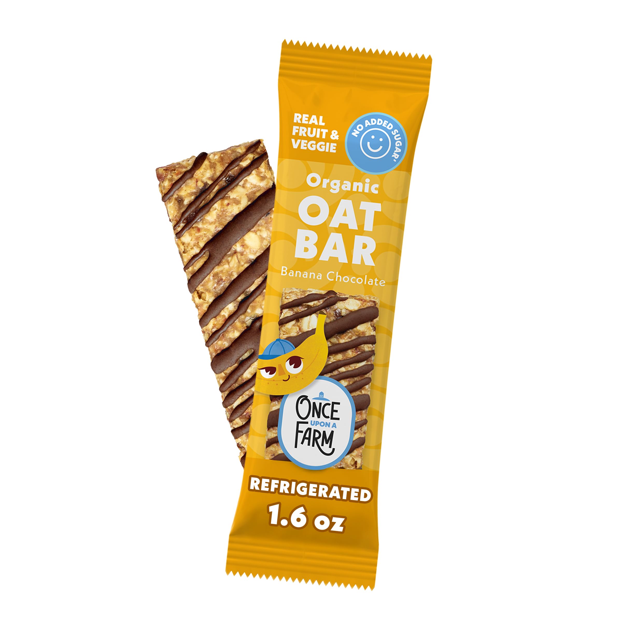 Once Upon a Farm Organic Banana Chocolate Refrigerated Oat Kids' Bar,1.6oz
