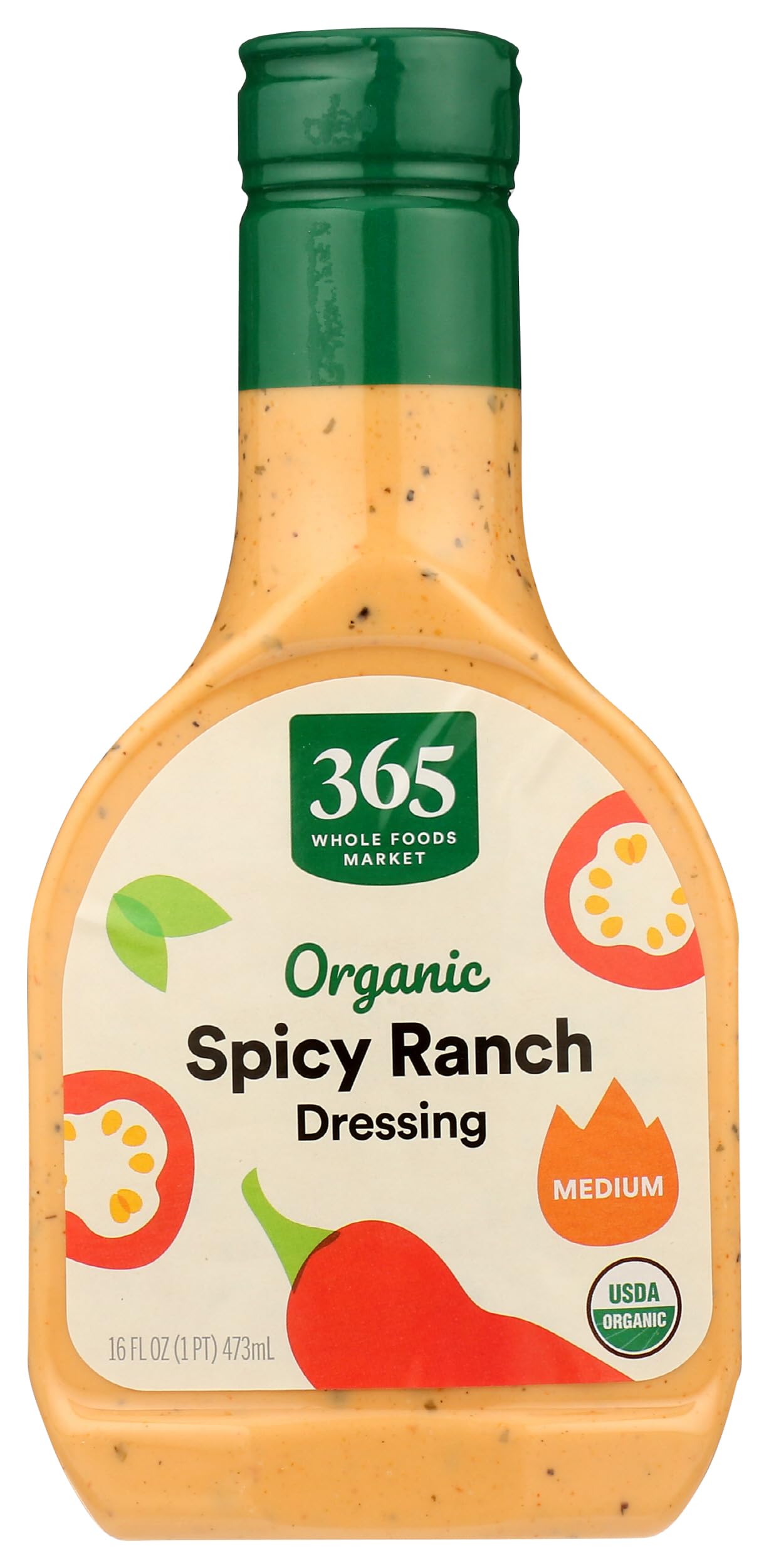 Organic Spicy Ranch Dressing, 16 oz