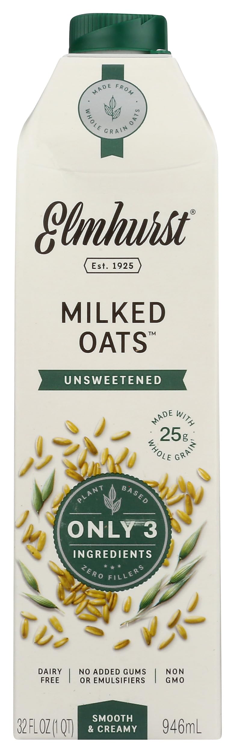 Elmhurst Milk Oat Unsweetened, 32 Fl Oz