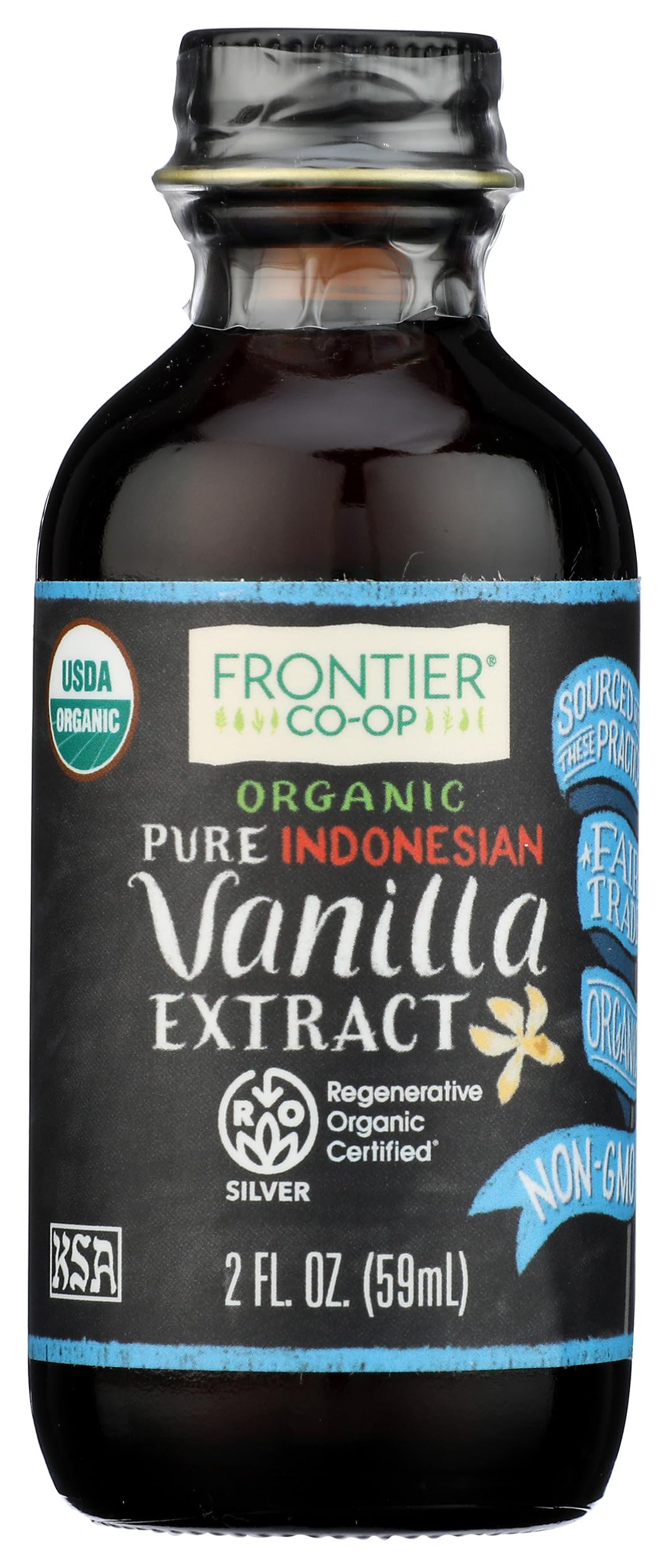 Frontier Co-op Indonesian Vanilla Extract, 2 Fl Oz | Regenerative Organic Certified