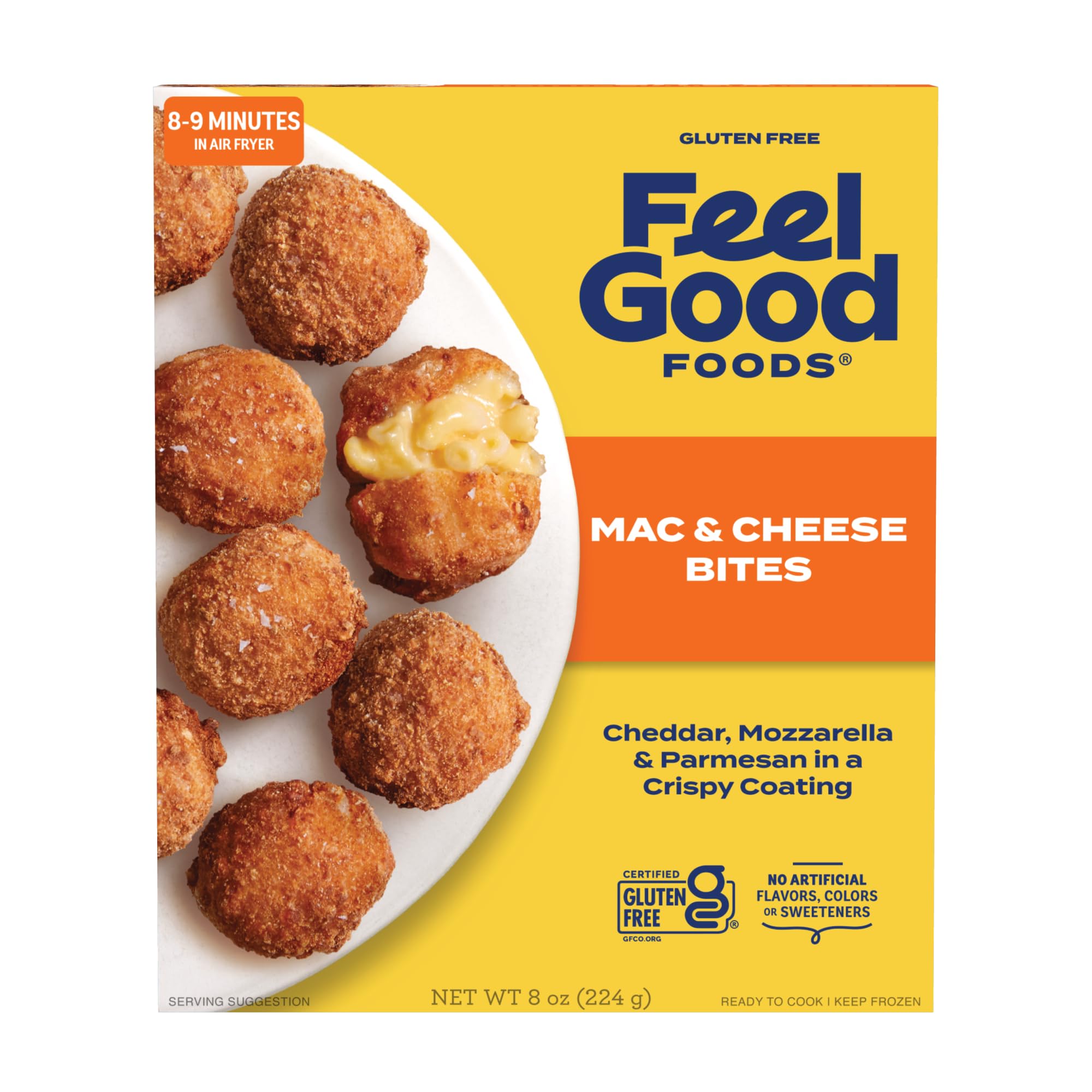 Mac Cheese Bites 3 Cheese, 8 Ounce
