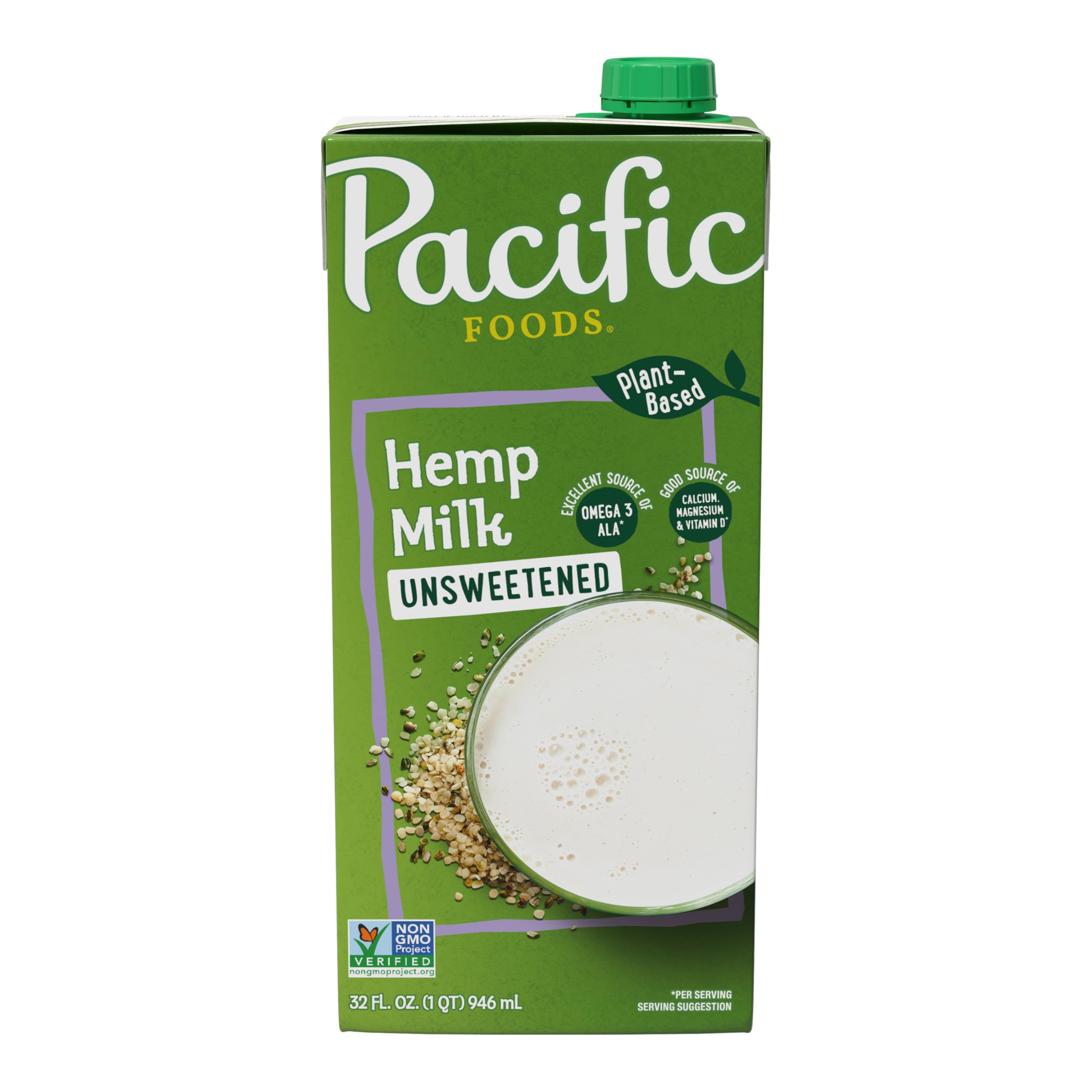 Pacific Foods Hemp Milk Unsweetened Original, 32 FZ