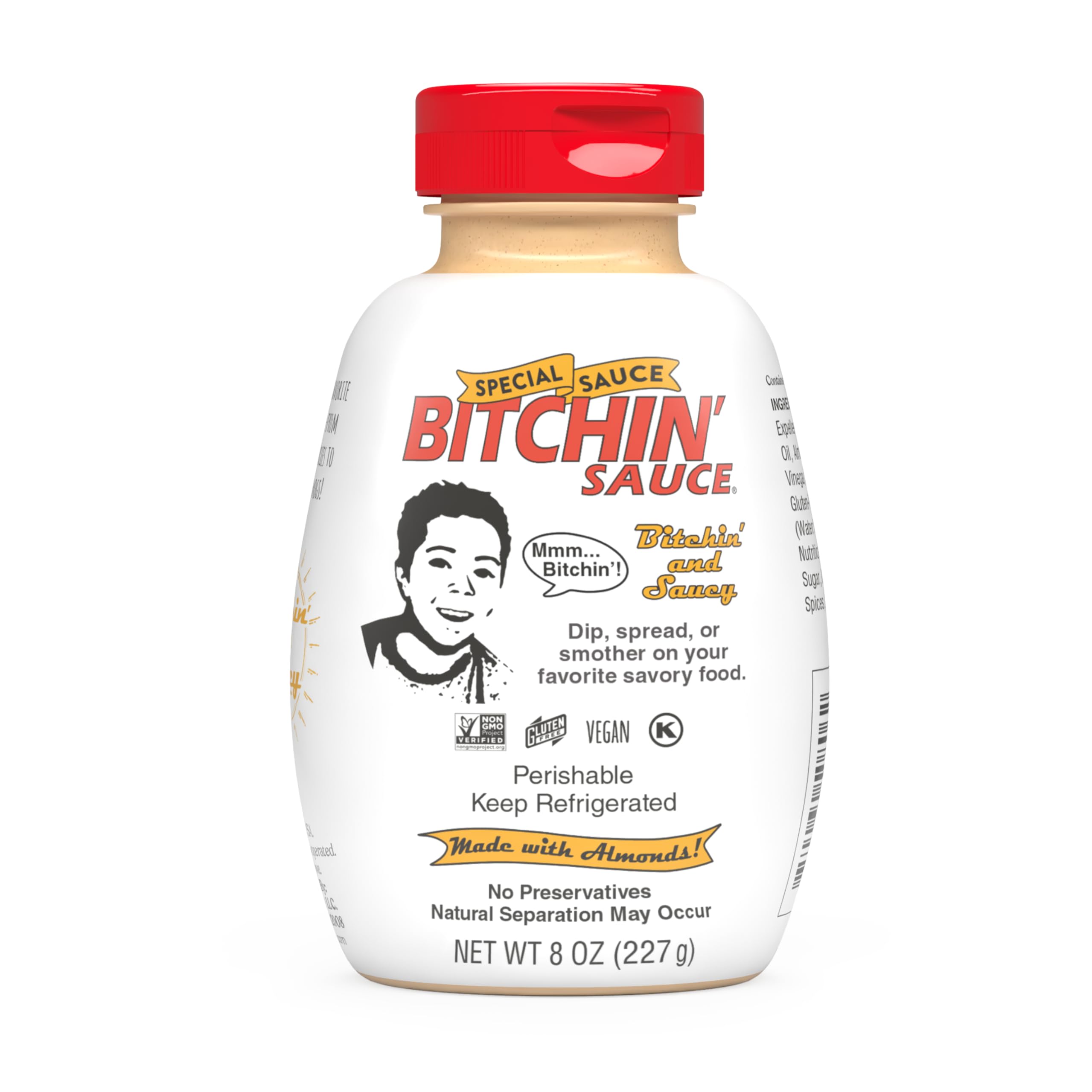 Bitchin' Sauce Special Sauce Squeeze Bottle, 8oz - The Almond Dip