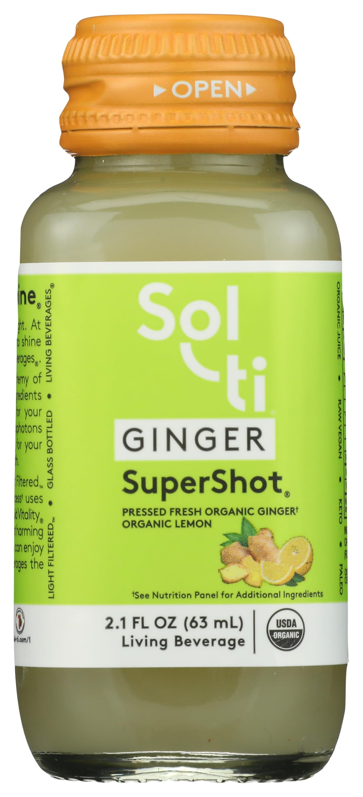 Sol Ti, Supershot Ginger Single Organic, 2.1 Fl Oz