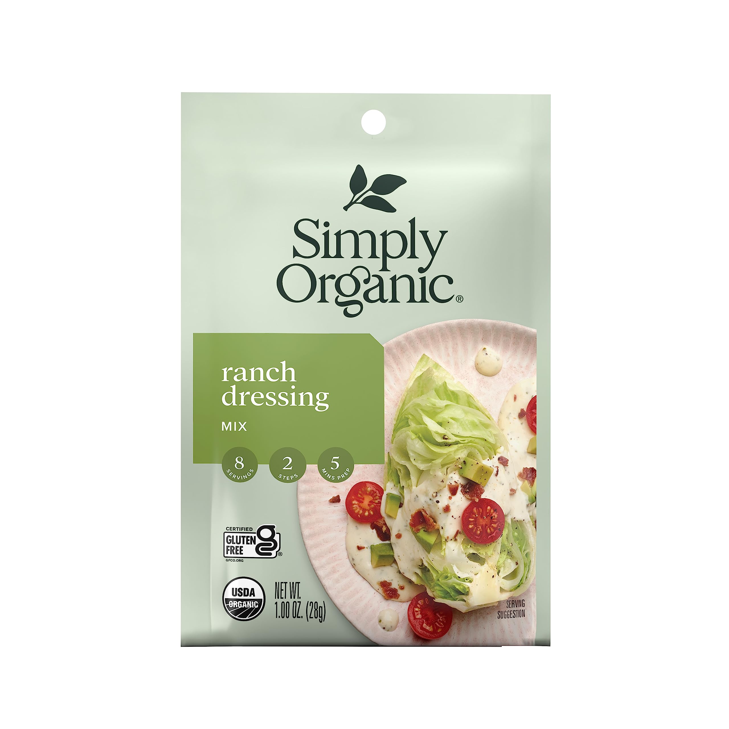 Simply Organic Dressing Mix, Ranch, 1 oz