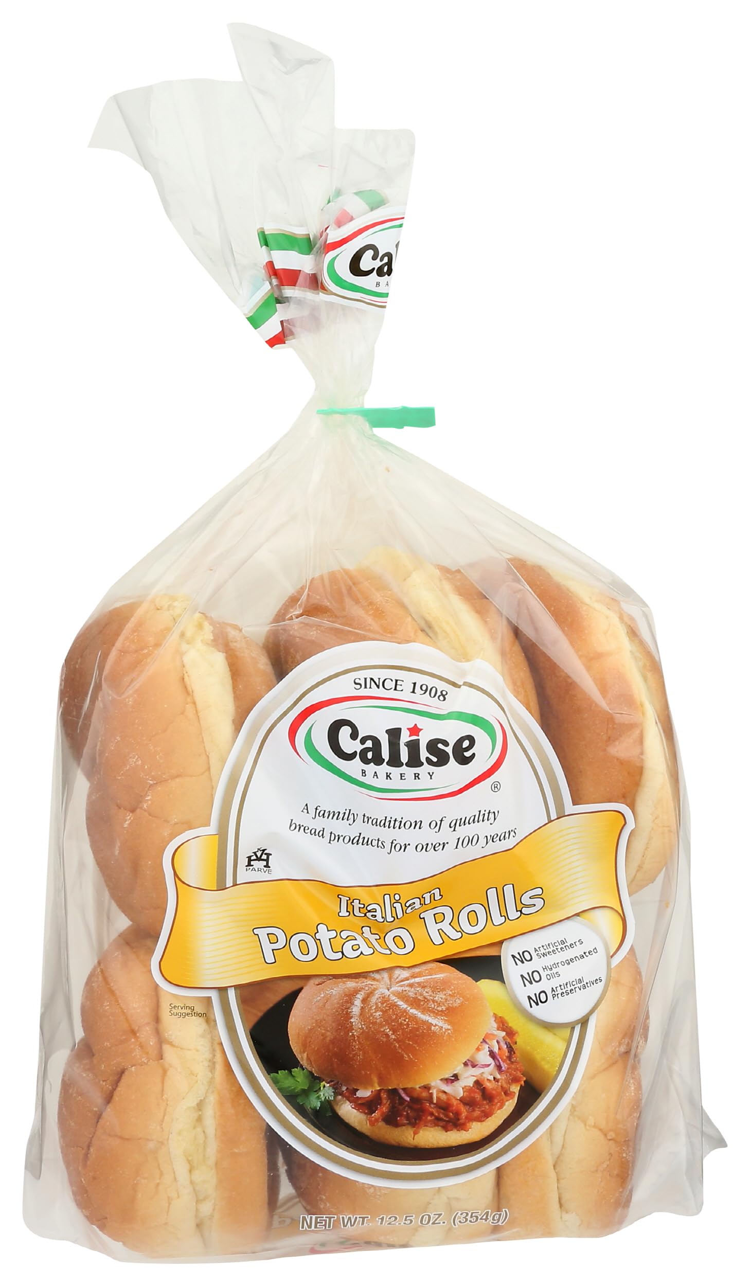 Calise Bakery Rolls Potato 6 Count, 12.5 Ounce