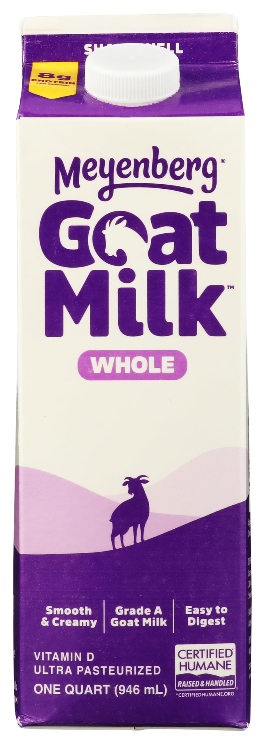 Meyenberg Goat Milk, Whole, Quart, 32 oz