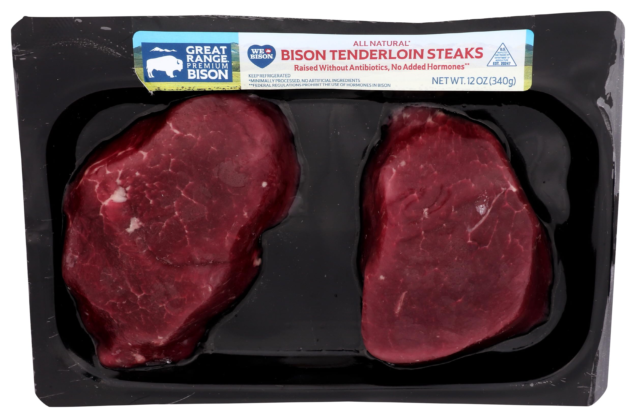 Great Range Bison Bison Tenderloin, 12 OZ