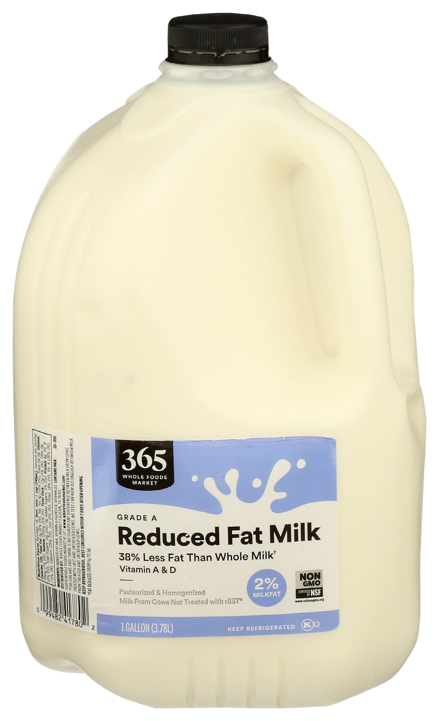 365 by Whole Foods Market Reduced Fat 2% Milk, 128 fl oz