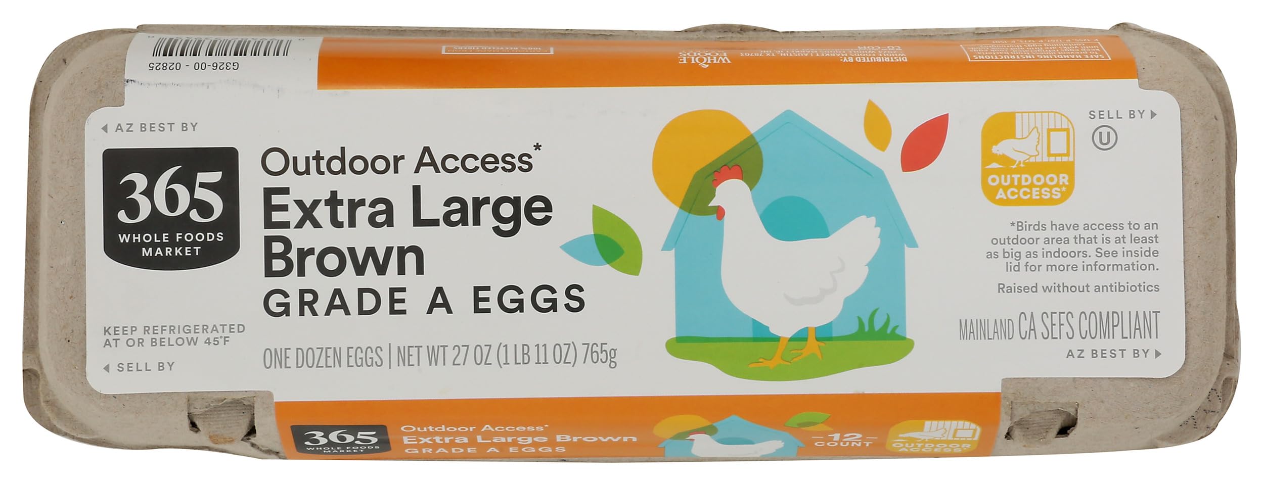 365 by Whole Foods Market Extra Large Brown Grade A Eggs 12 Count, 12 CT