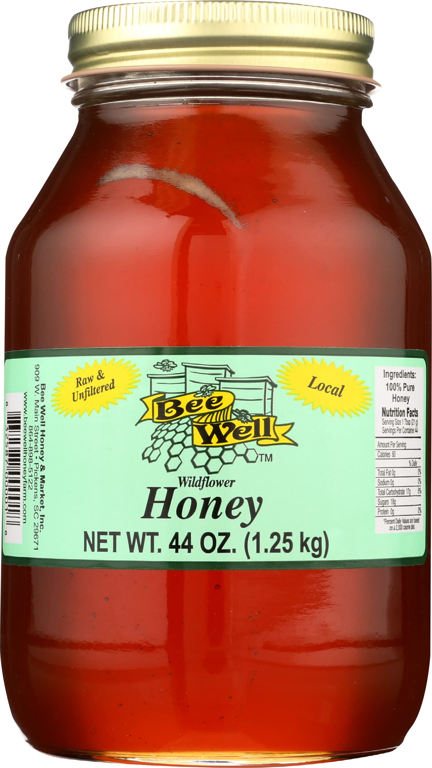 Bee Well Honey Farm Honey Quart, 44 OZ