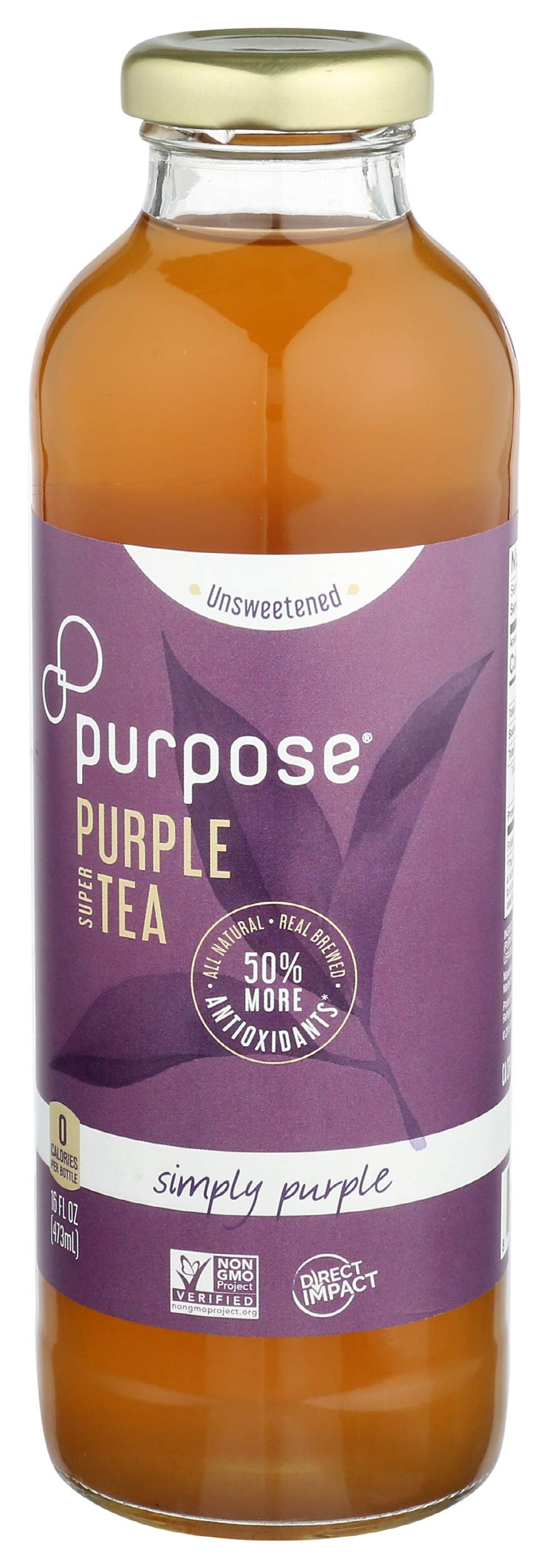 Purpose Tea Simply Purple Unsweetened Tea, 16 FZ