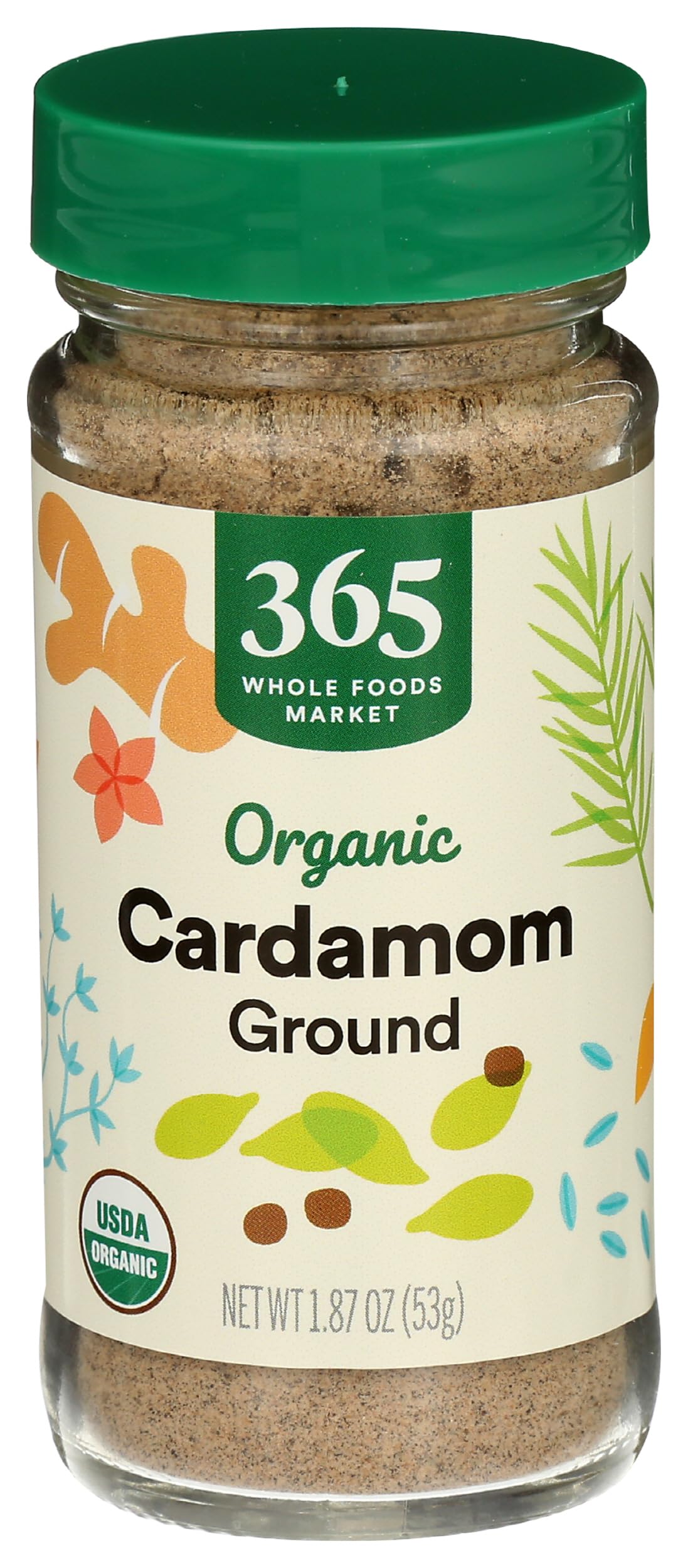 Organic Ground Cardamom, 1.87 Ounce