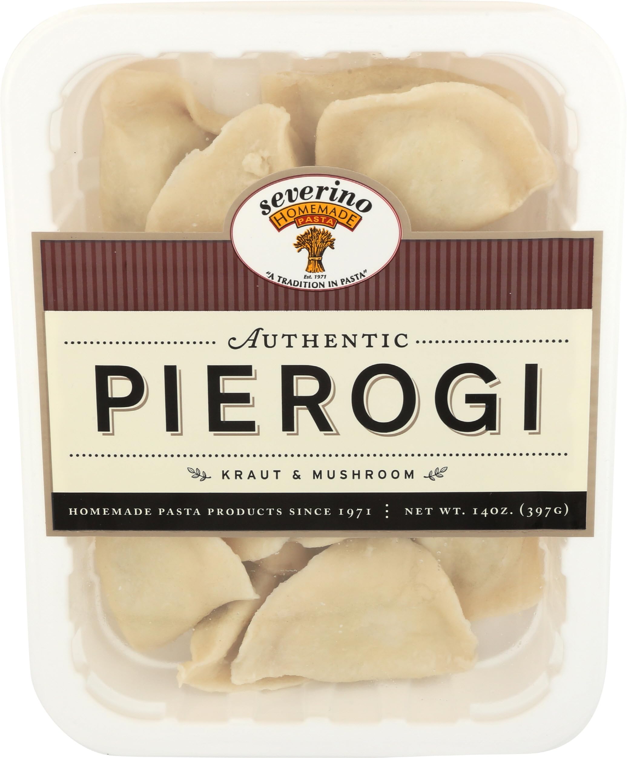 Severino, Pierogi Kraut Mushroom, 14 Ounce