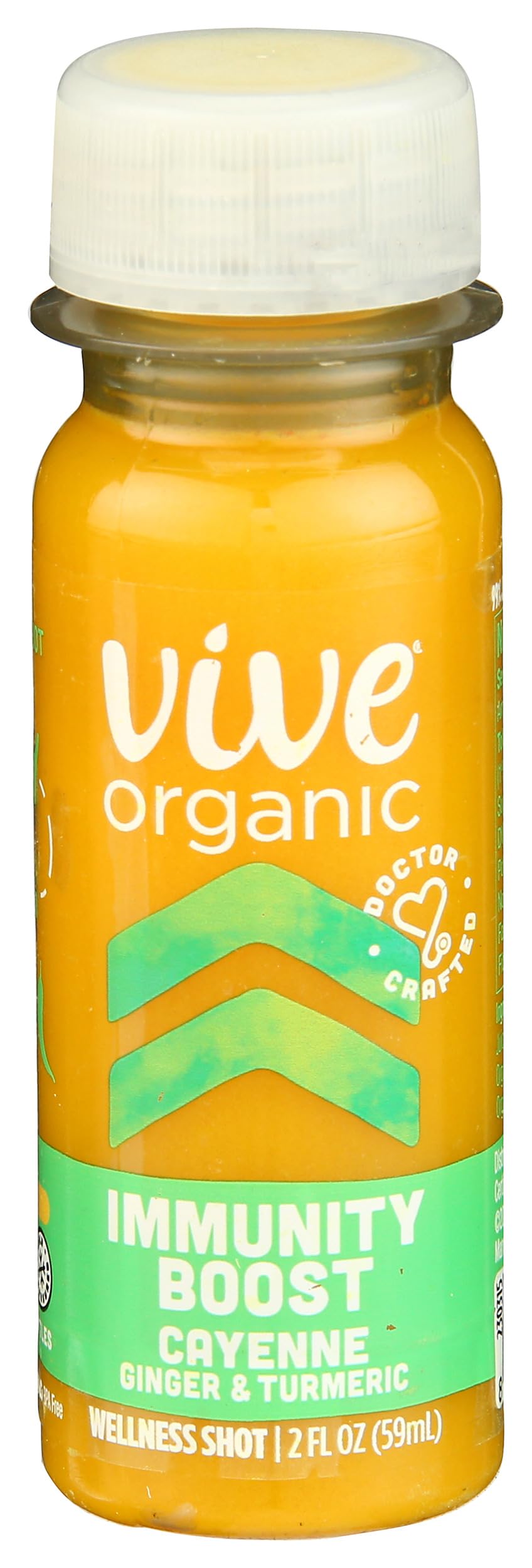 Vive Organic Immunity Boost Cayenne, Ginger & Turmeric Shot (2oz Bottle)