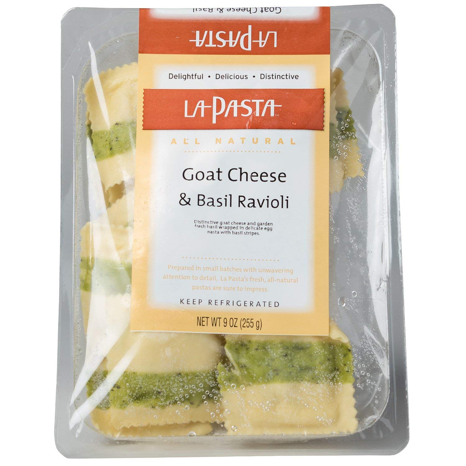 La Pasta Company Ravioli with Basil and Goat Cheese, 9 OZ