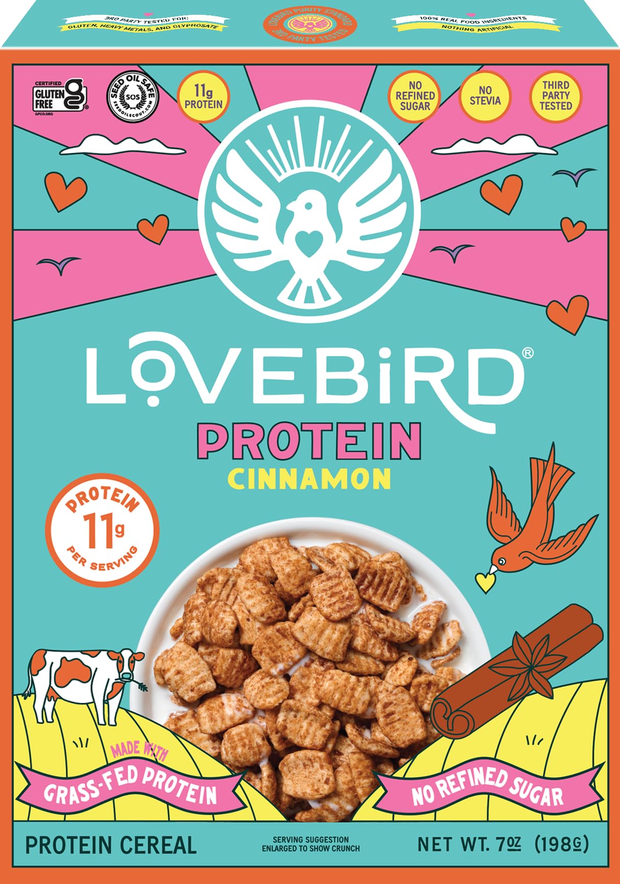 Organic Cinnamon Protein Cereal, 7 Ounce