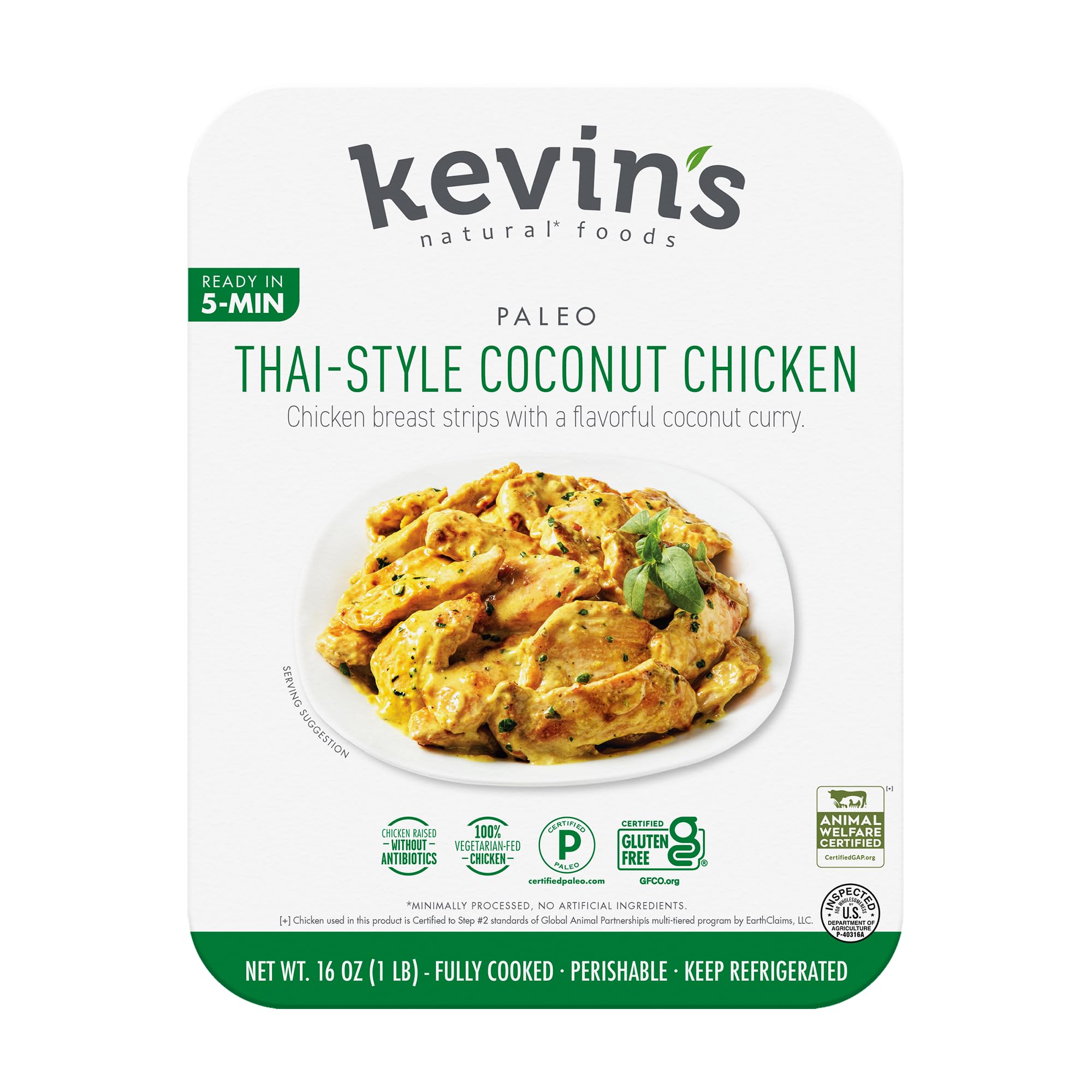 Kevin's Natural Foods Thai Coconut Chicken Breast, 16 OZ