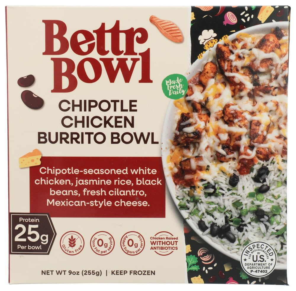 Bettr Bowl Chipotle Chicken Burrito Bowl, 9 OZ