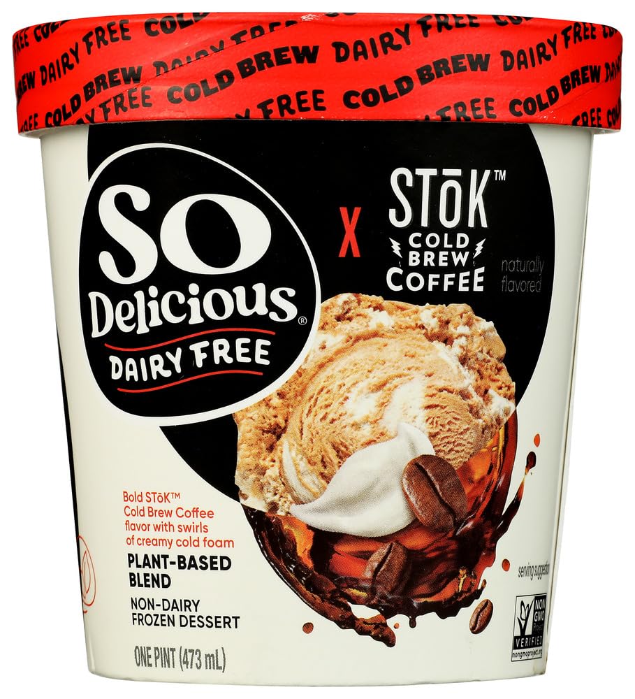 So Delicious Stok Cold Brew Coffee Dairy Free Frozen Dessert, 16 FZ