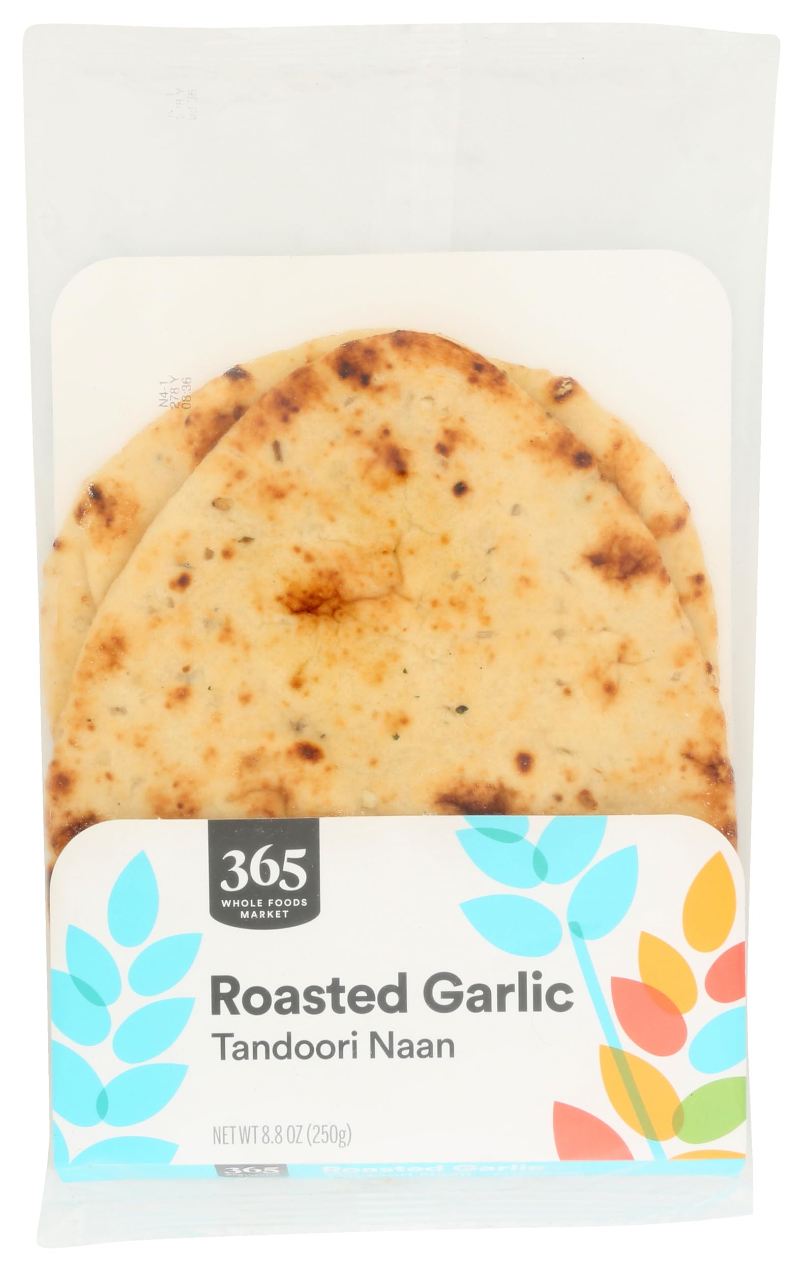 365 by Whole Foods Market Roasted Garlic Tandoori Naan, 8.8 OZ