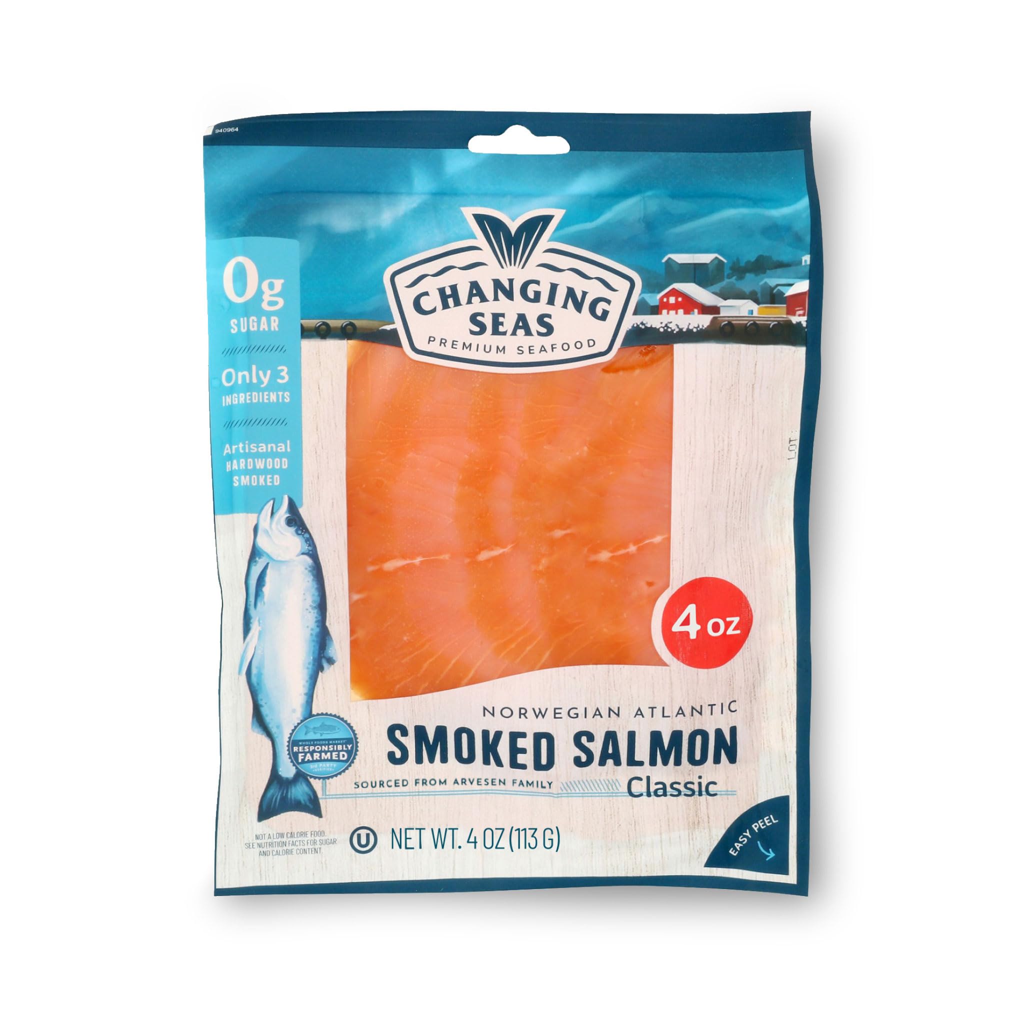 Salmon Cold Smoked, 4 Ounce