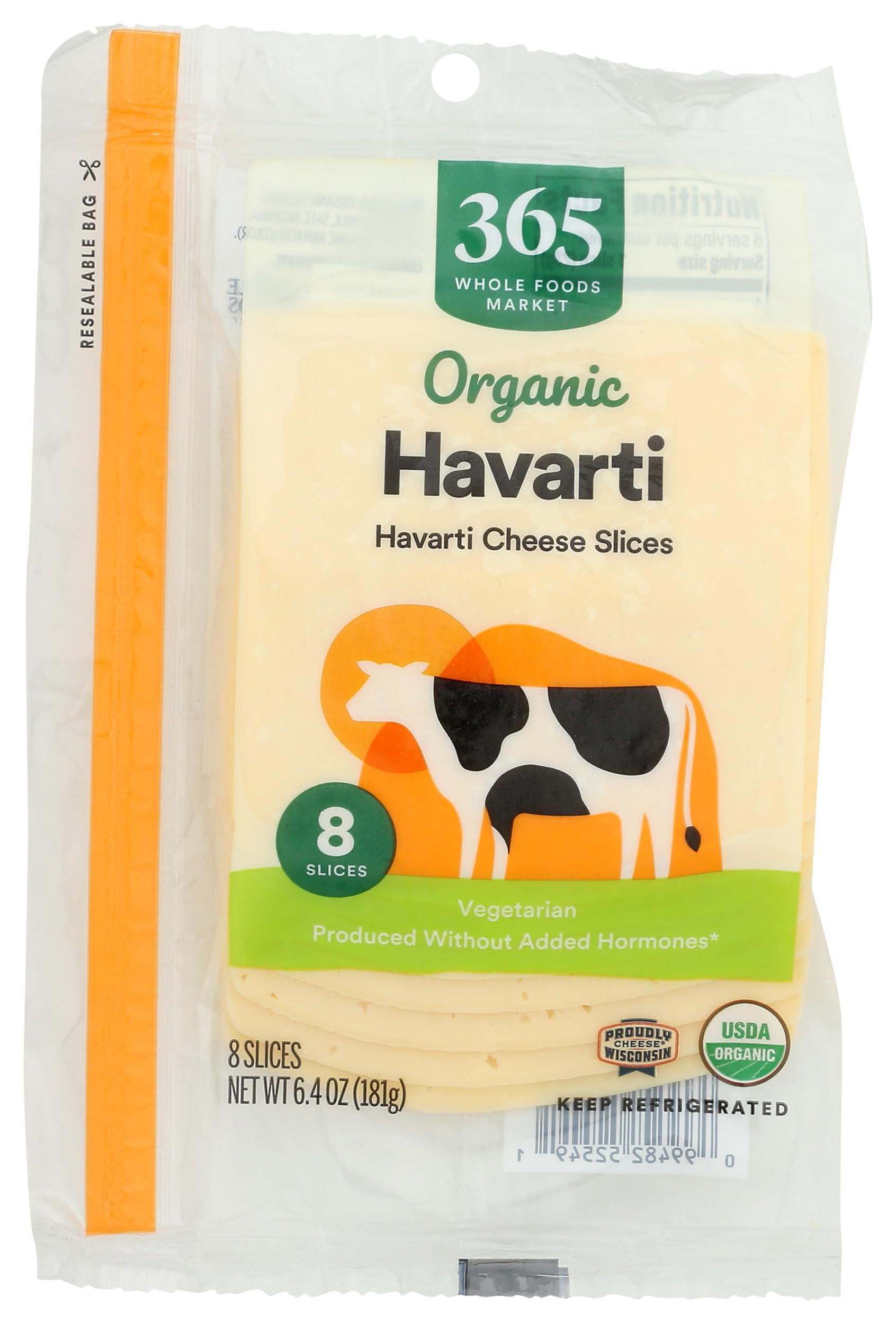 365 by Whole Foods Market Organic Sliced Havarti, 6 OZ